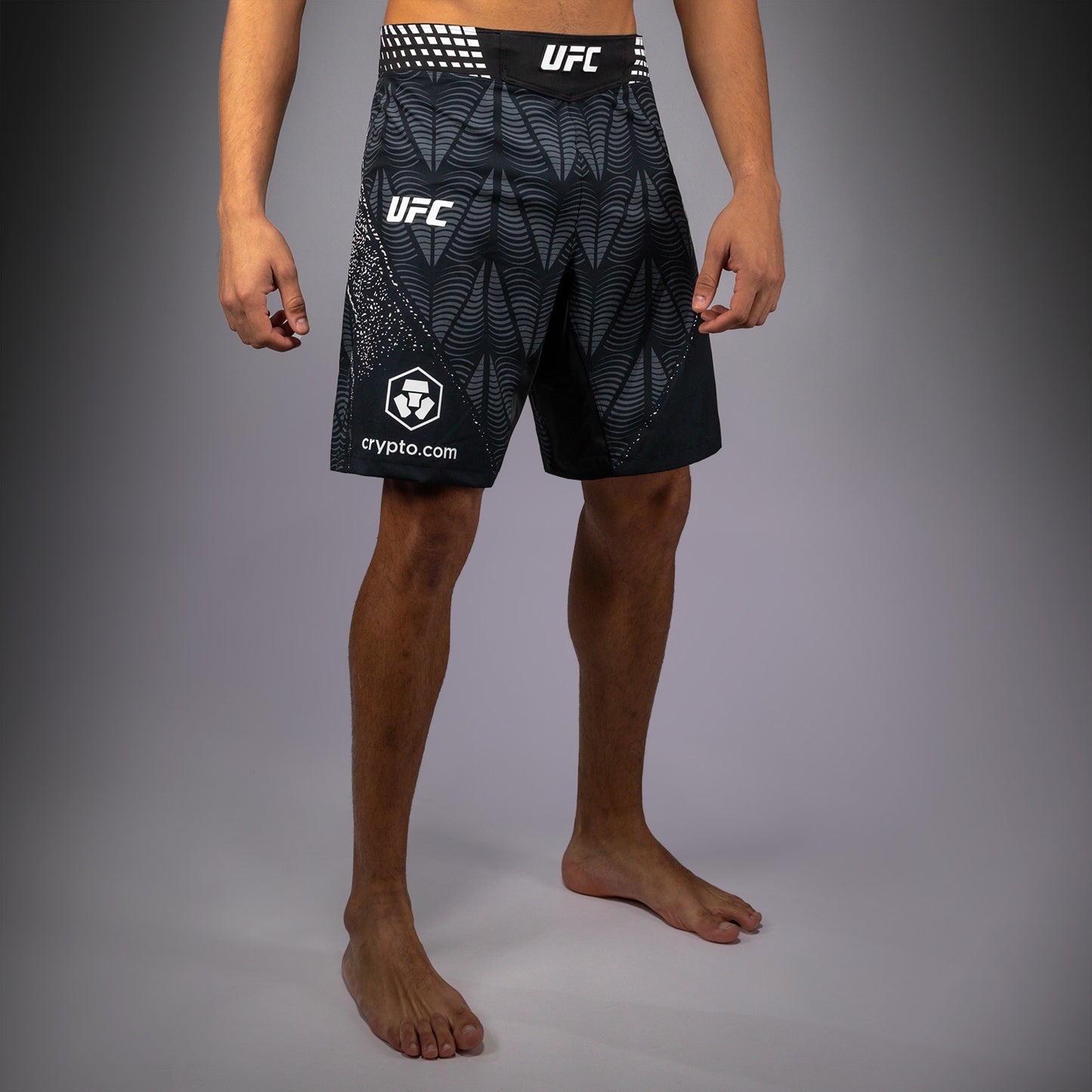 男士Venum UFC Zenith 黑色正品Fight Night长款格斗短裤