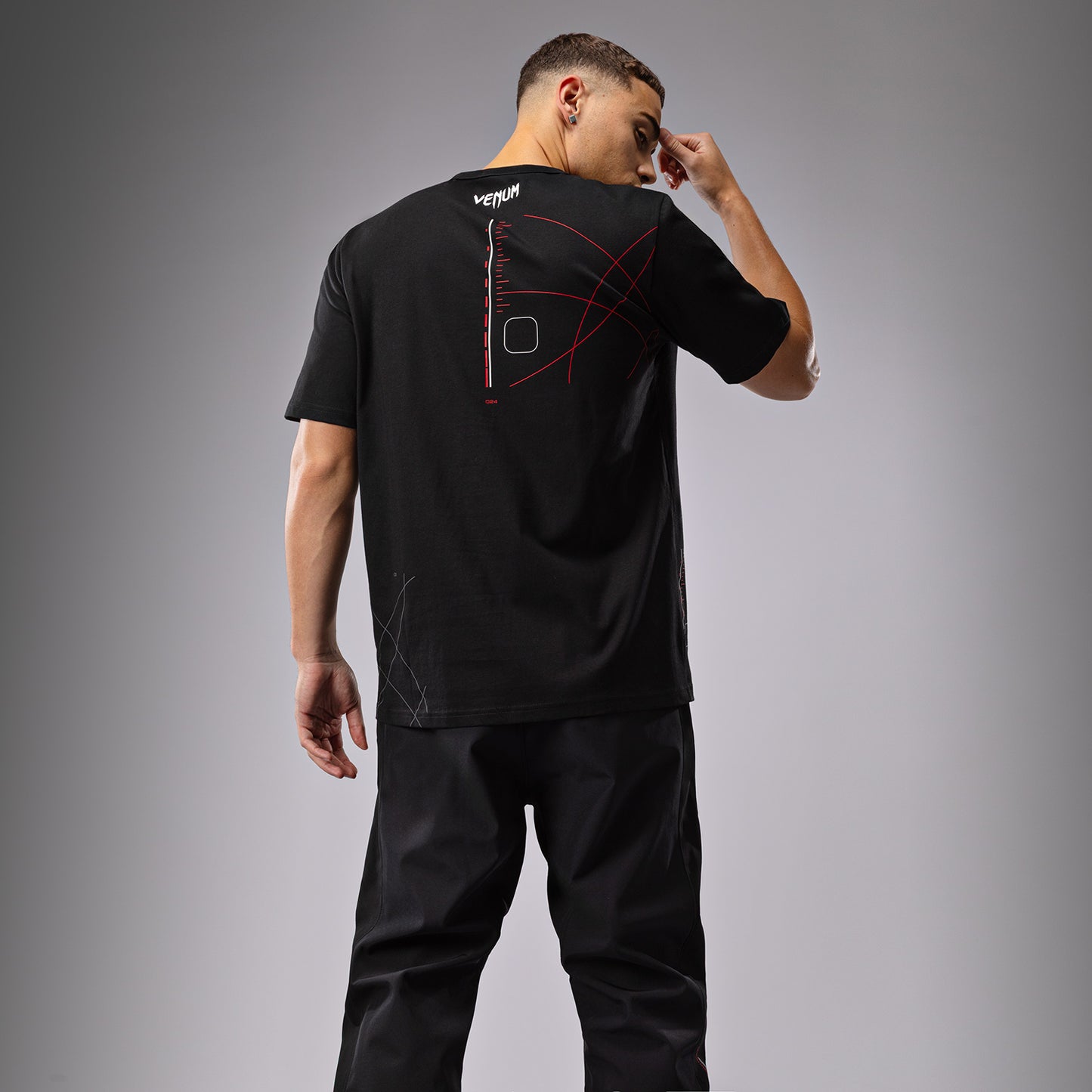 Venum Tactical XT T恤 – 黑色/火红色