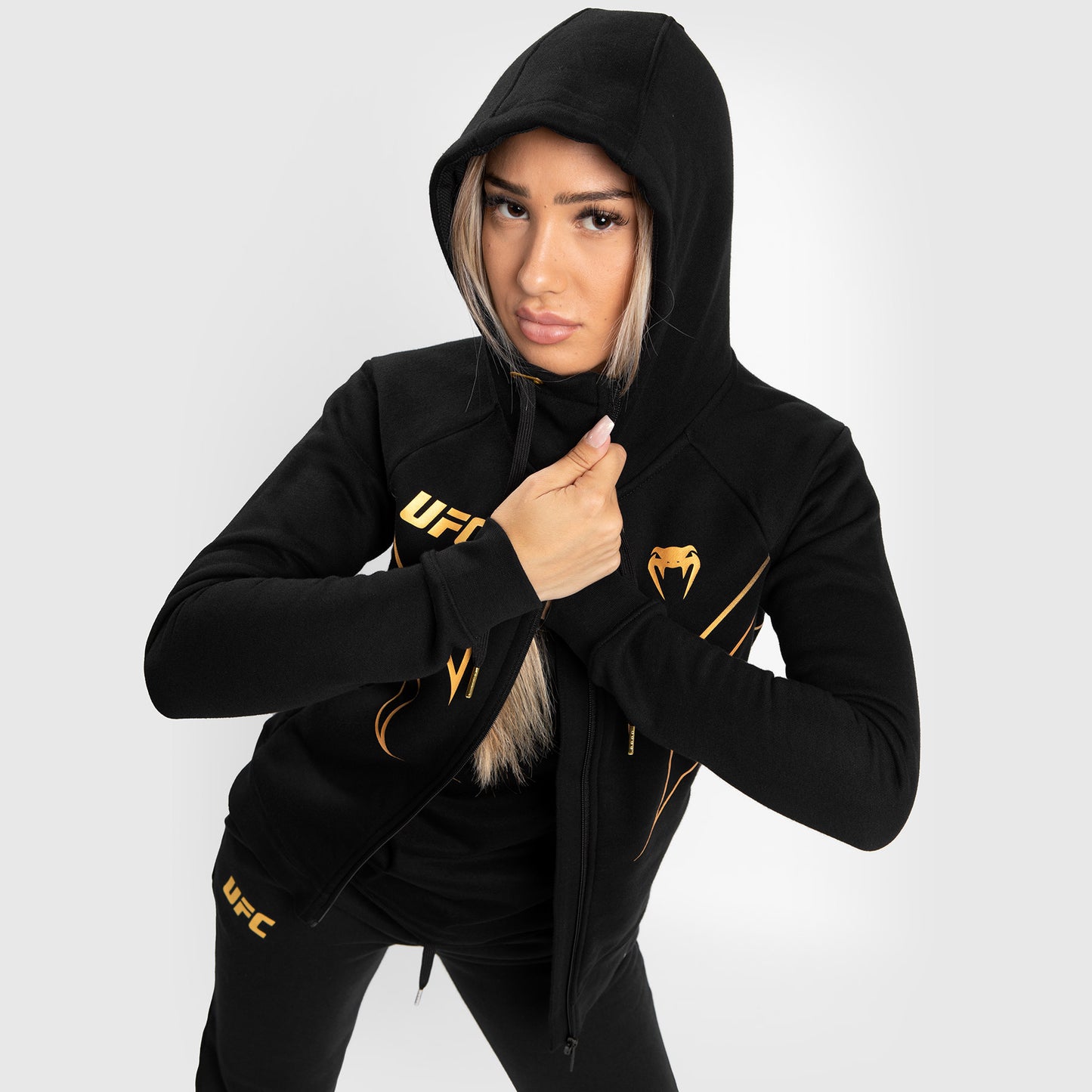 UFC Venum Fight Night 2.0 Replica 女士全拉链连帽衫–冠军款