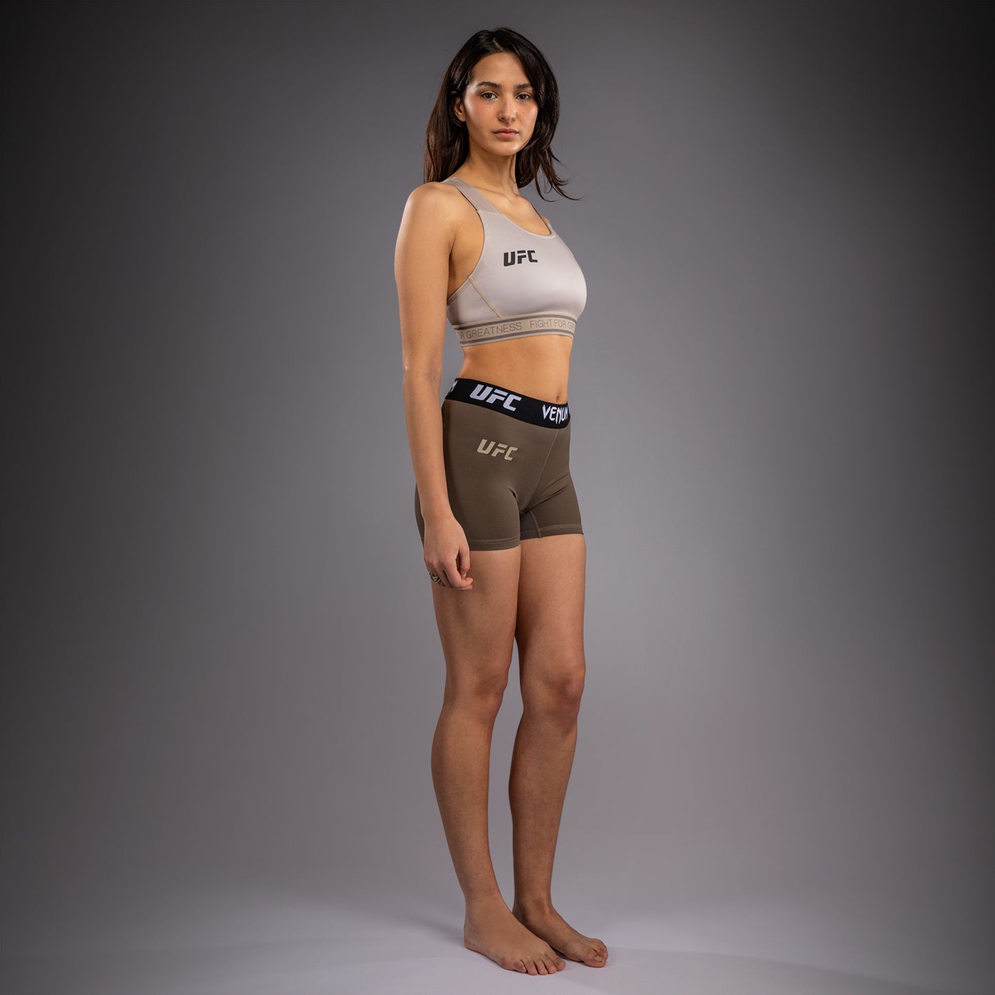 Venum UFC Unity by Venum Authentic Fight Week 女子功能压缩短裤 - 棕色