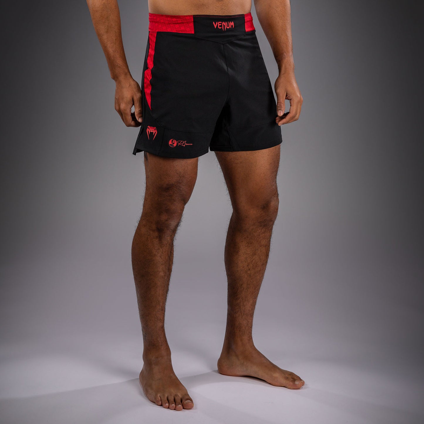 Venum X Roger Gracie Academy 格斗短裤 – 黑色/红色