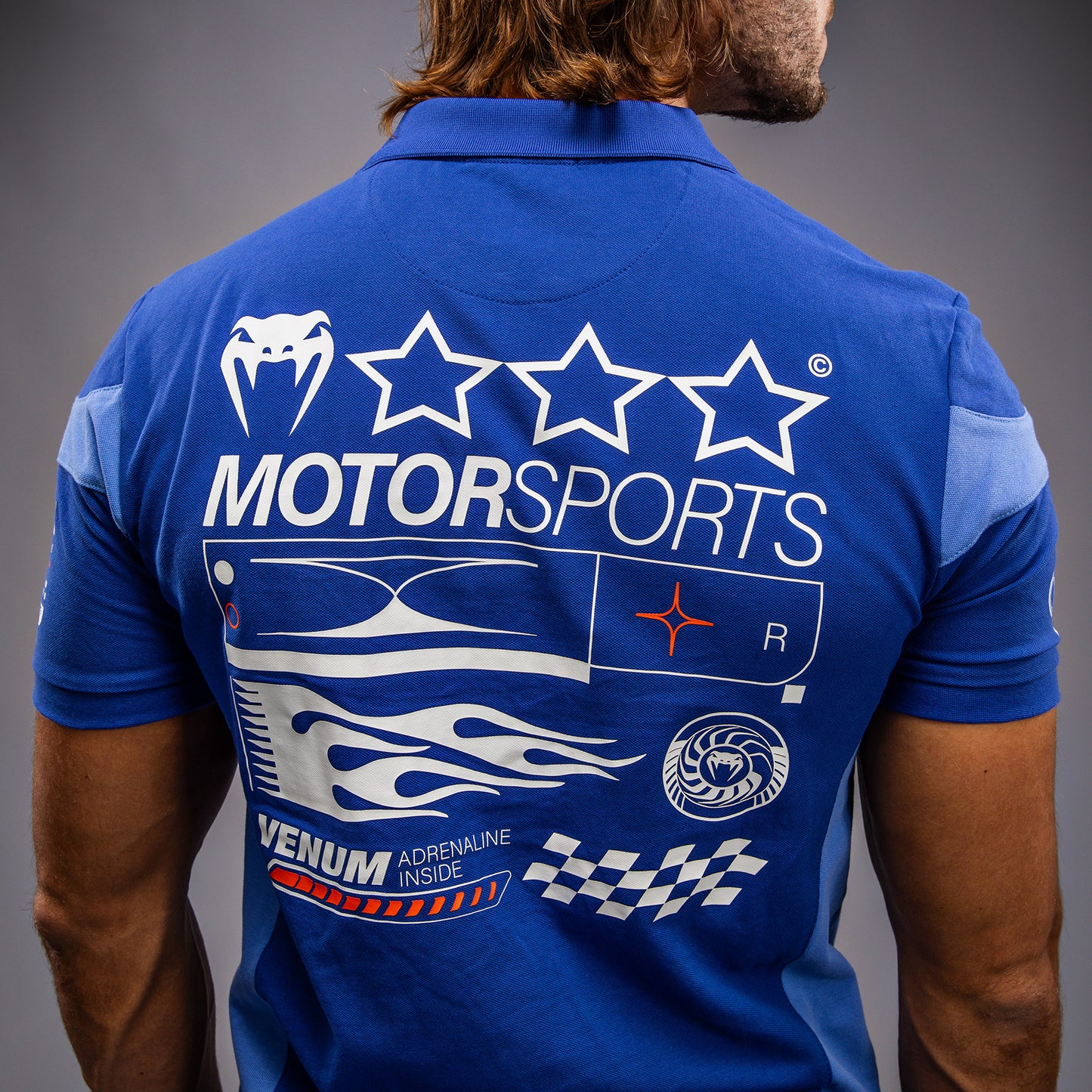 Venum Motorsport 棉质保罗衫 – 皇室蓝