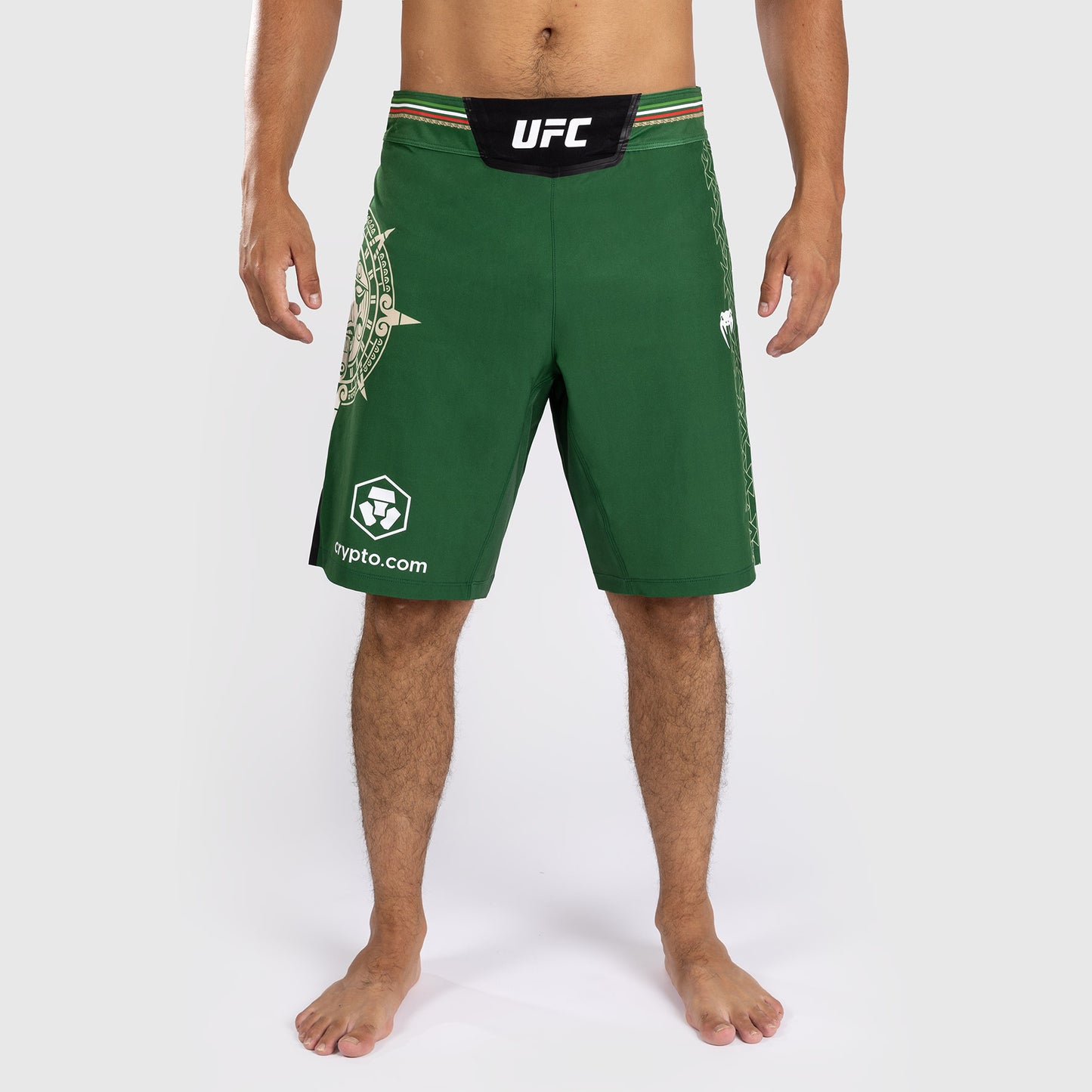Noche UFC By Venum Authentic Fight Night 男士格斗短裤 – 绿色–长款