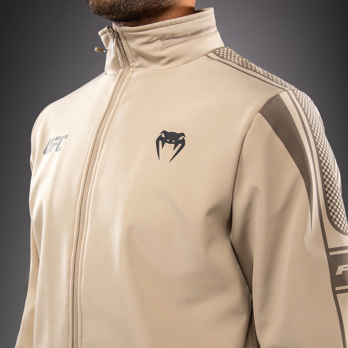 Venum UFC Unity by Venum Authentic Fight Week 男子拉链连帽衫 - 沙色
