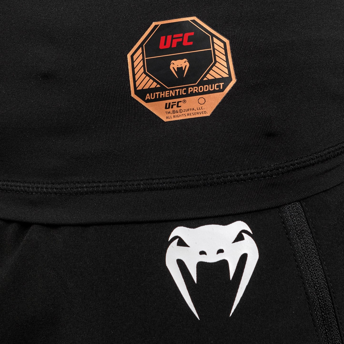 UFC Adrenaline by Venum Fight Week 男士长袖紧身防磨衣 – 黑色