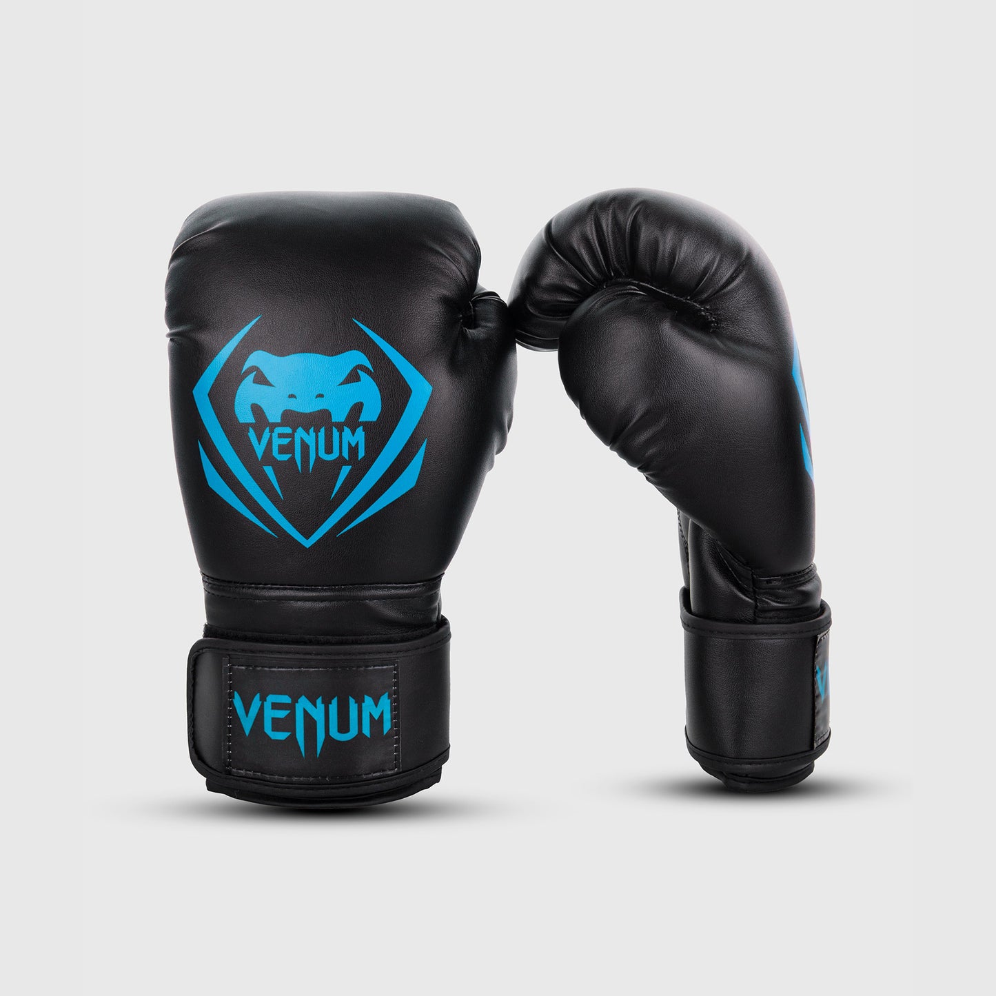 Venum Contender 拳击手套 – 黑色/青色