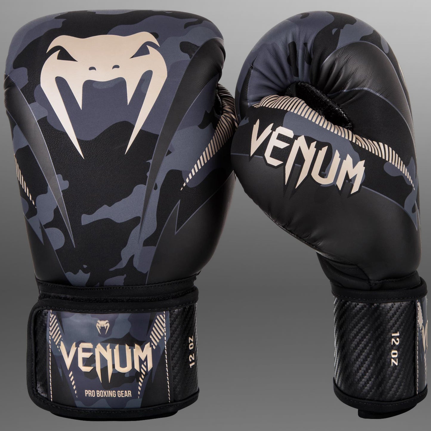 Venum Impact 拳击手套 – 深迷彩色/沙色
