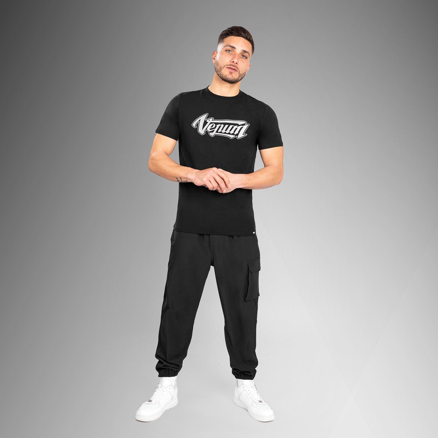 Venum Absolute 2.0 Adjusted Fit T恤–黑色/银色