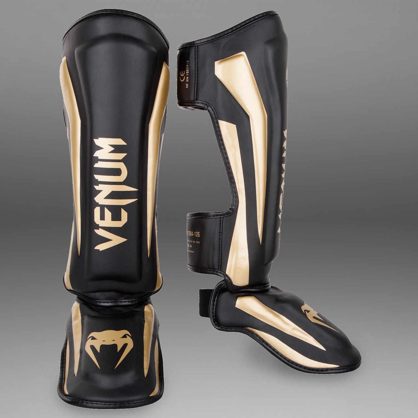 Venum Elite 立式护胫 – 黑色/金色