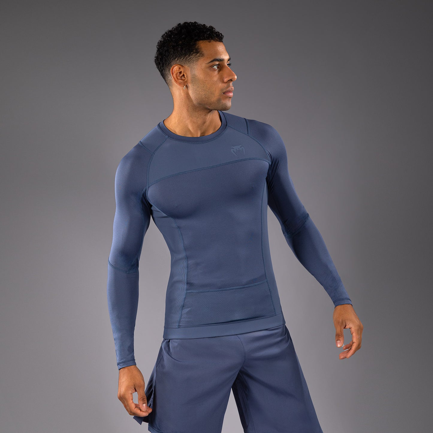Venum G-Fit Air 男士长袖紧身防磨衣 – 雾蓝色