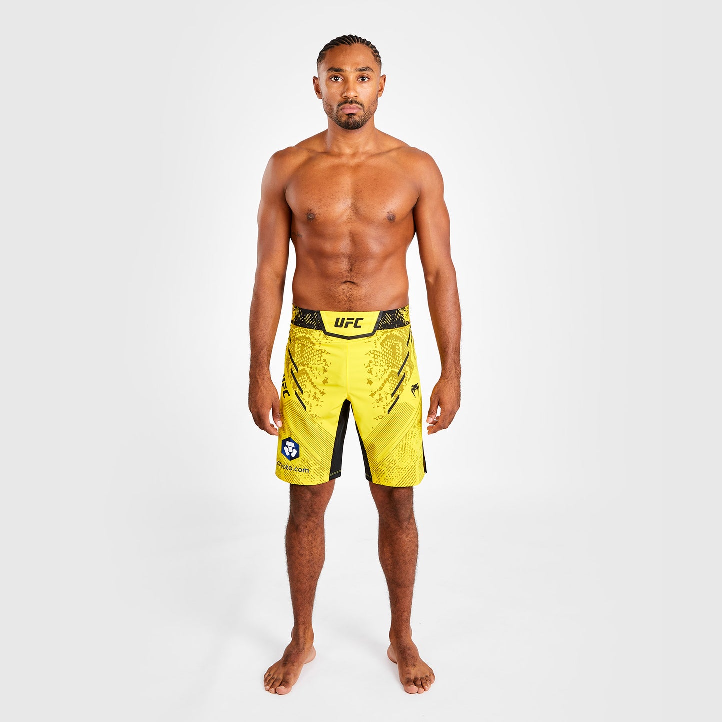 UFC Adrenaline by Venum Authentic Fight Night 男士格斗短裤 – 长款 – 黄色