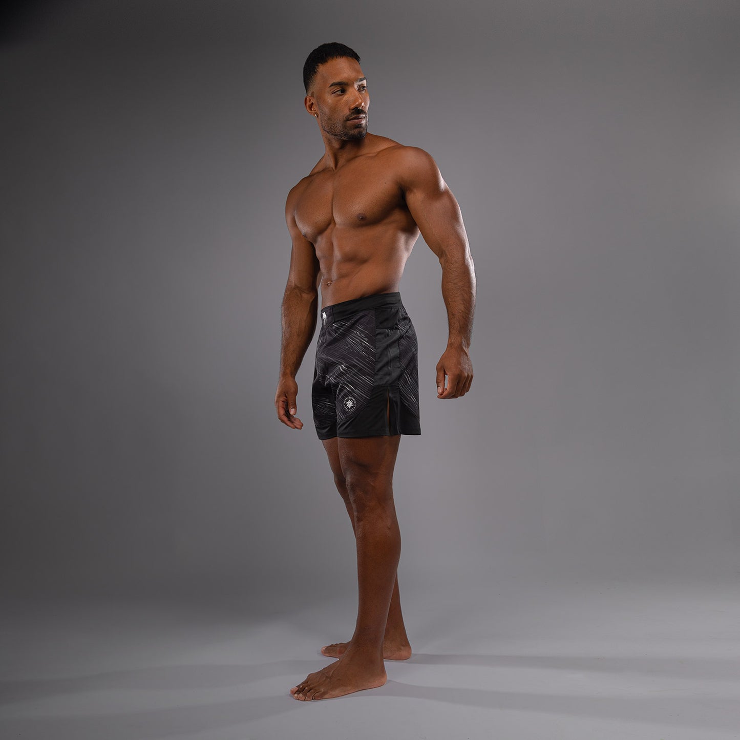Venum Rapid Light 格斗短裤 – 黑色/风暴灰