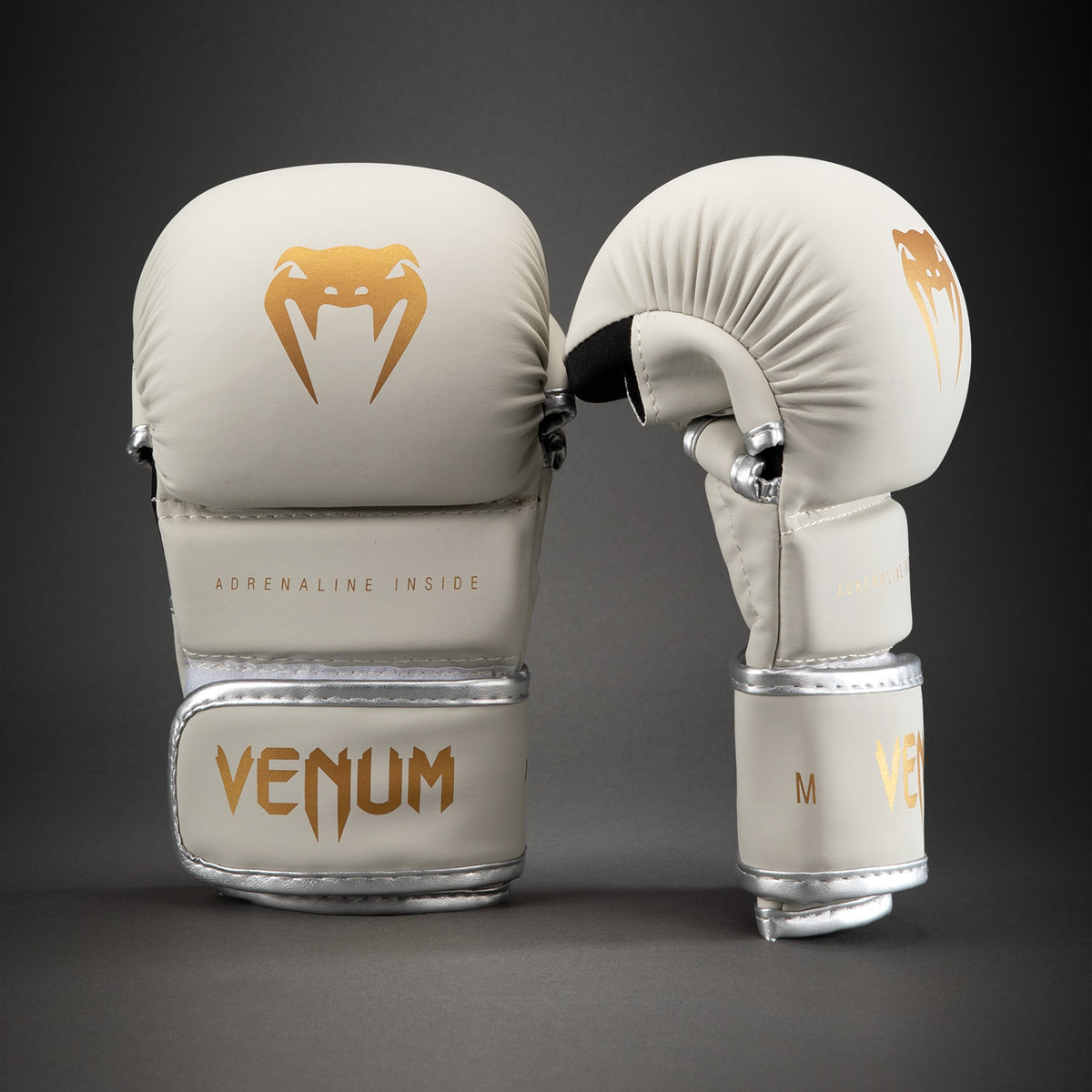 Venum Contender 1.5 对练手套 - 象牙白/金色