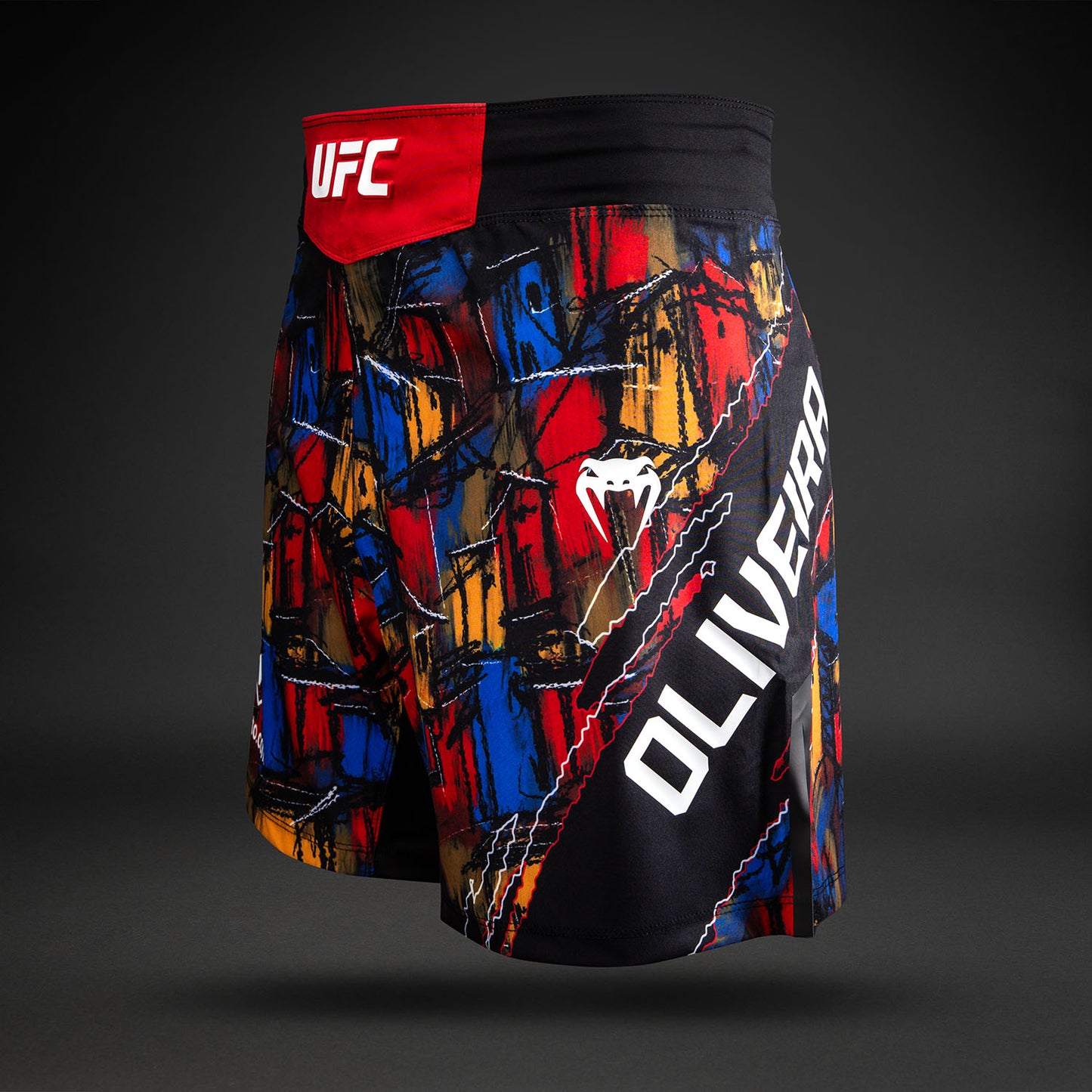 男士Venum UFC Unrivaled 红色Charles Oliveira格斗短裤
