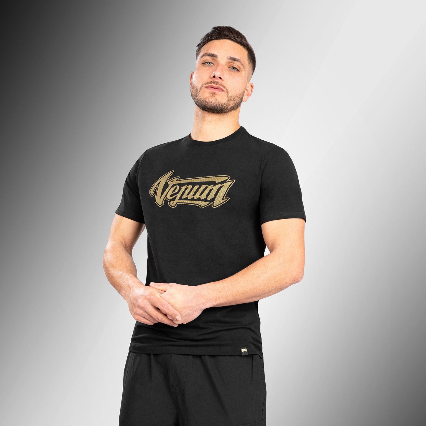 Venum Absolute 2.0 T恤–修身款–黑色/金色