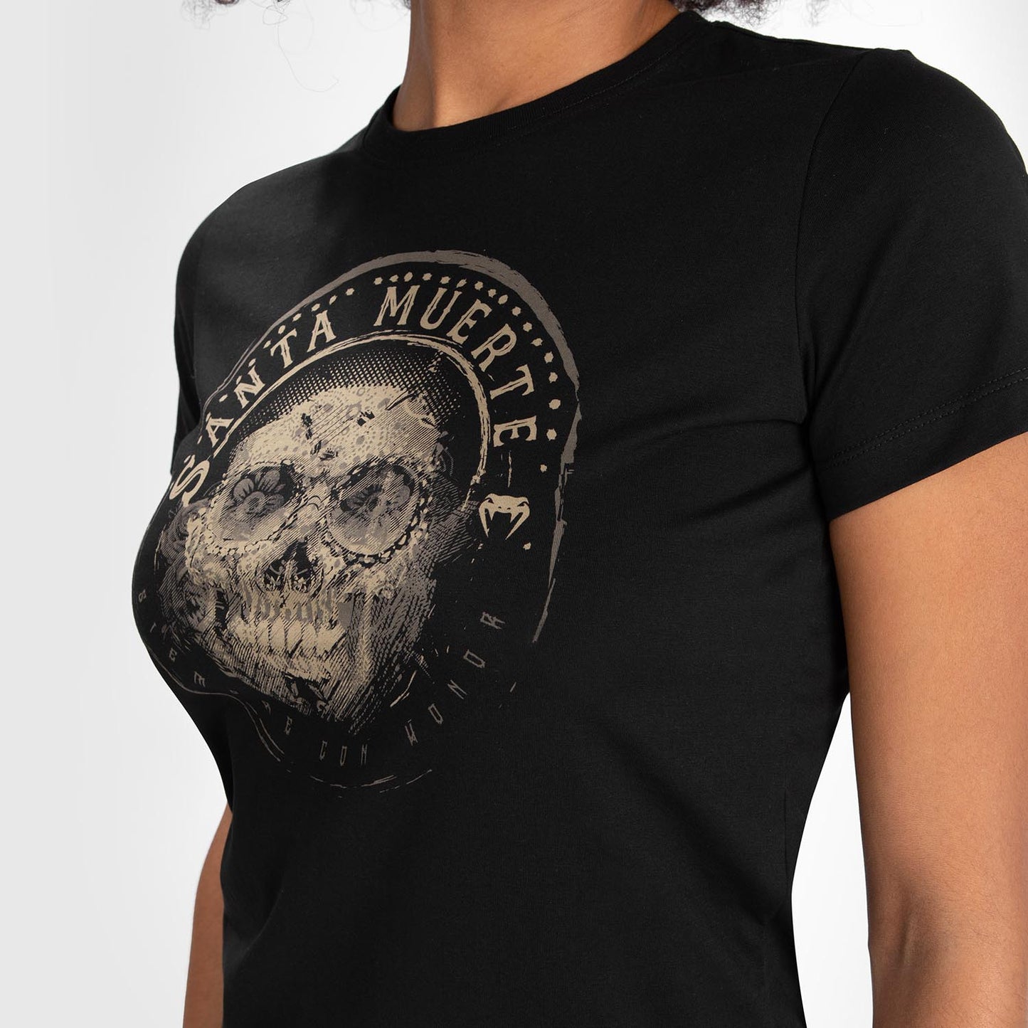 T恤 Santa Muerte Dark Side Venum 女士款 – 黑色/棕色