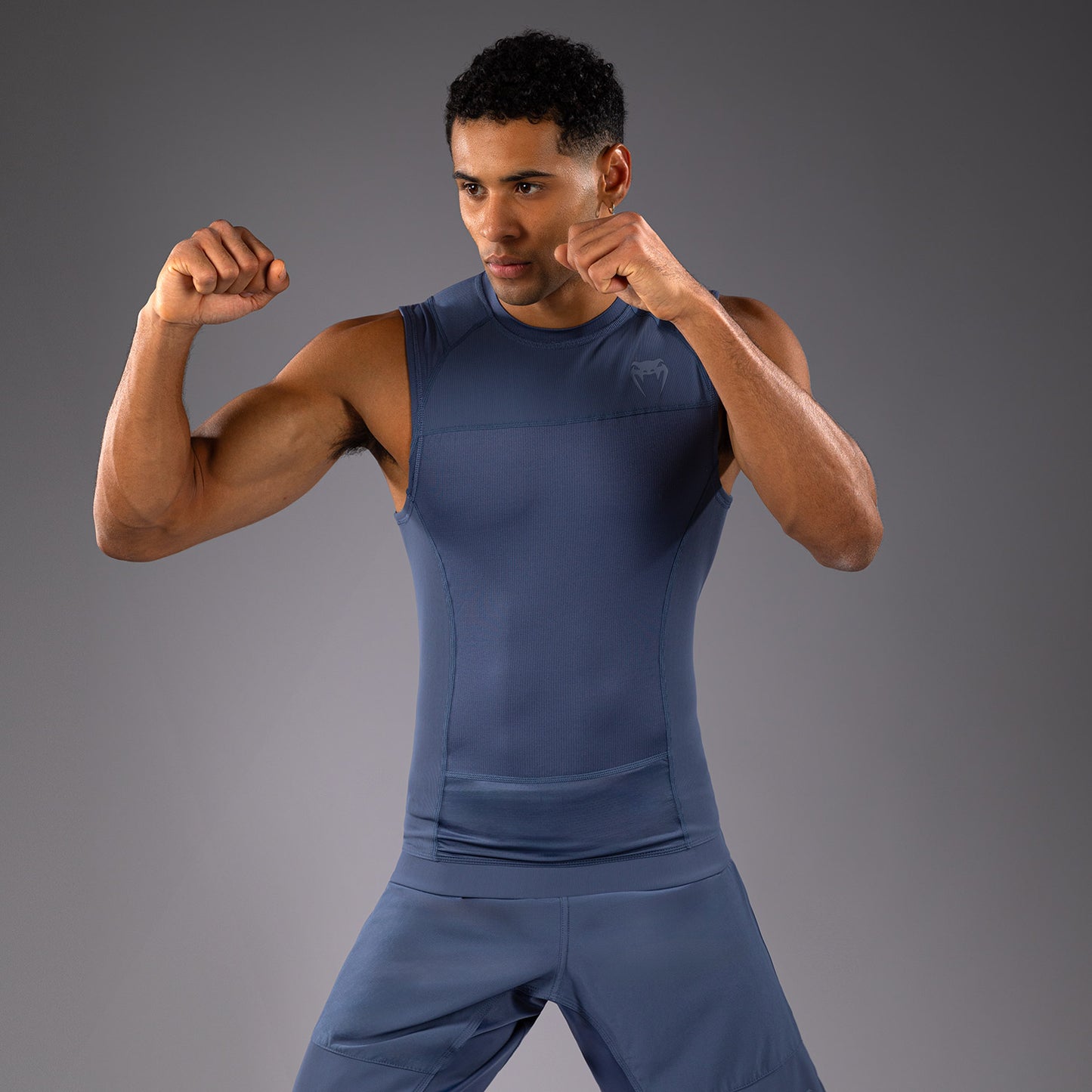 Venum G-Fit Air 男士无袖紧身防磨衣 – 雾蓝色