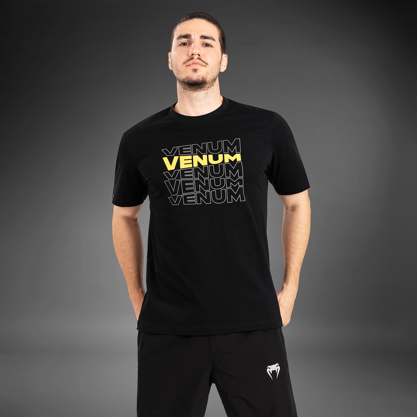 Venum Vertigo 男士短袖T恤 – 黑色/黄色