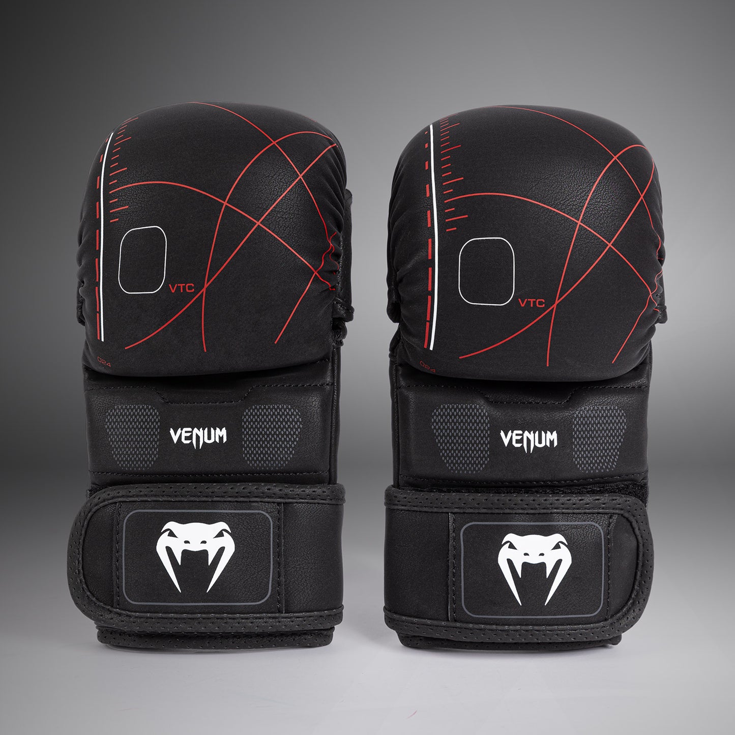 Venum Tactical XT 实战手套 – 黑色/火红色