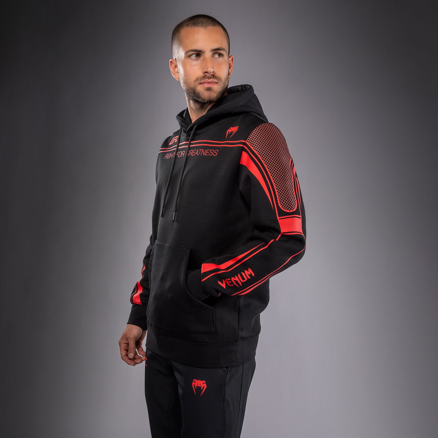 Venum UFC Unity by Venum Authentic Fight Week 男子套头连帽衫 - 黑色