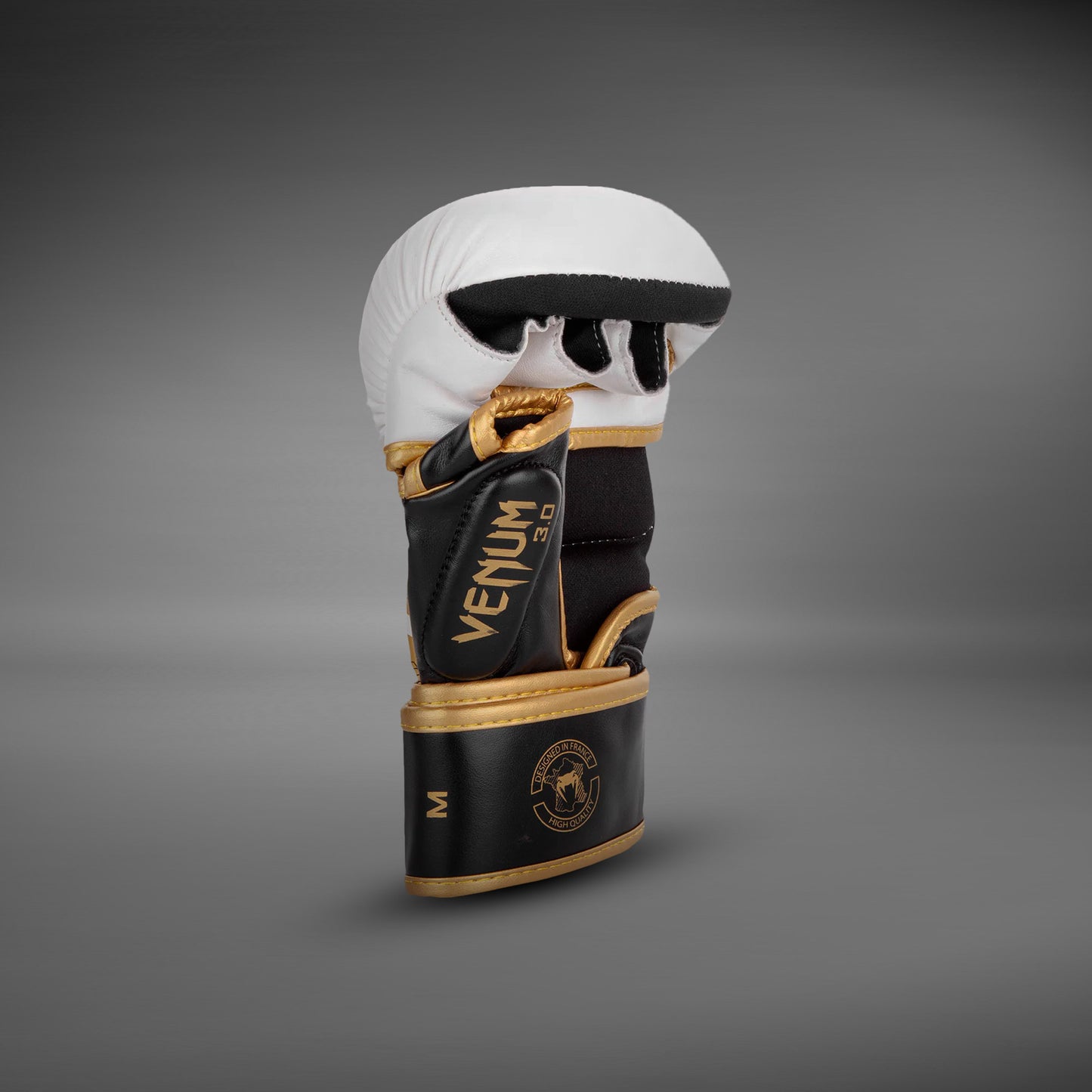 Venum Challenger 3.0 实战手套 – 白色/黑色/金色