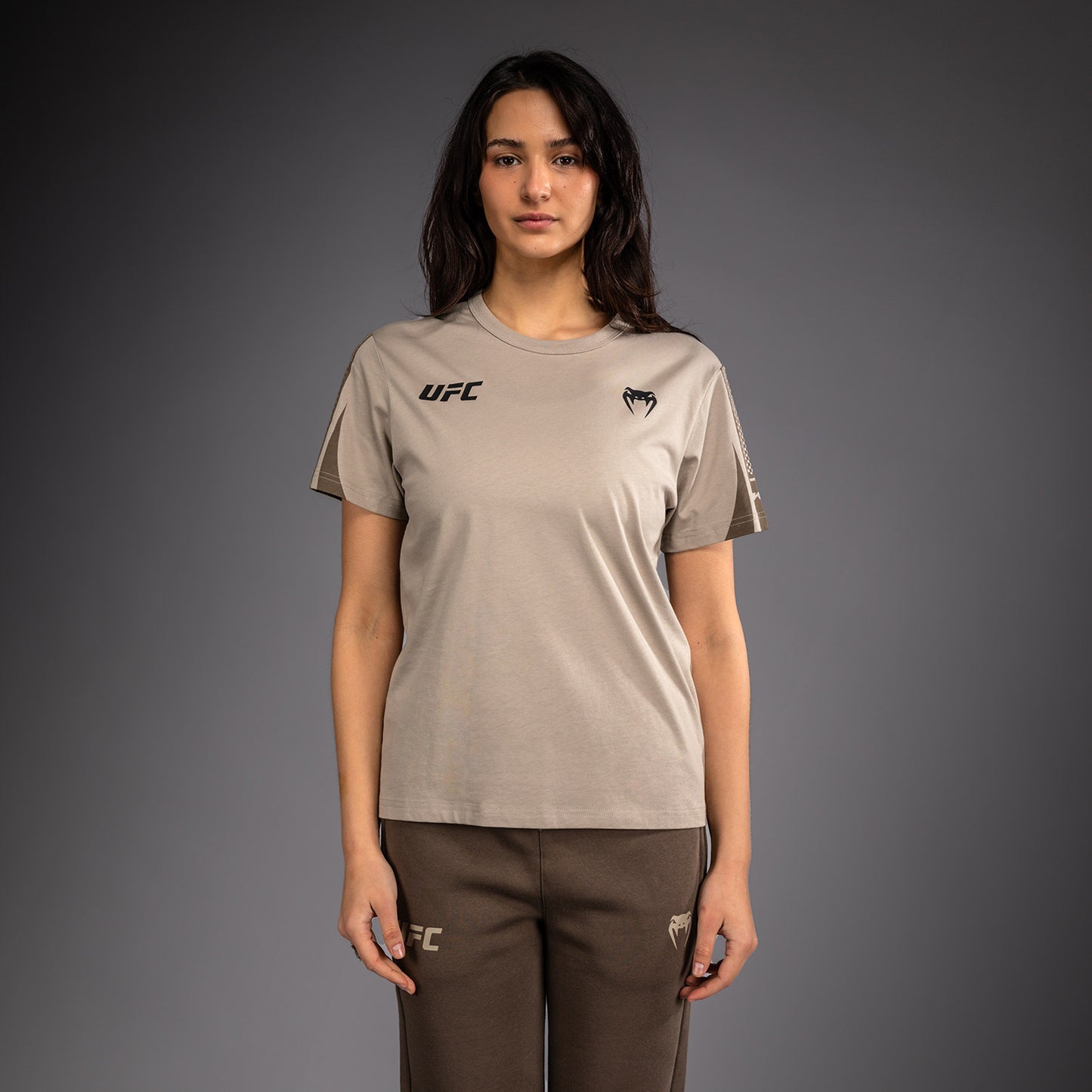 Venum UFC Unity by Venum Authentic Fight Week 女子短袖T恤 - 沙色
