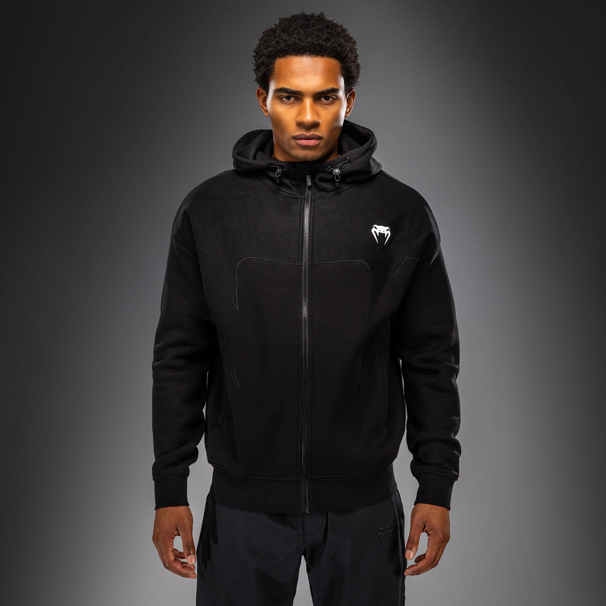 Venum Attack Fleece & Weave 运动夹克 - 黑色