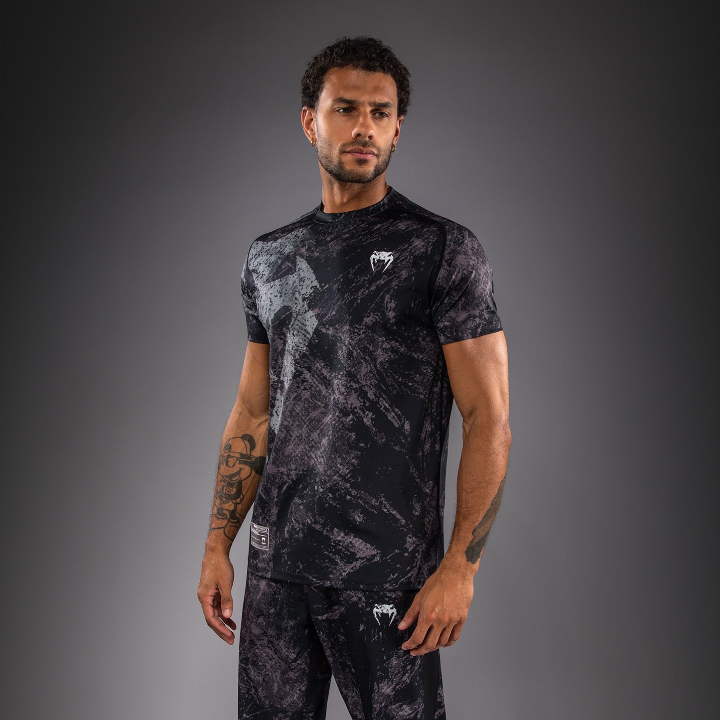 Venum Rage & Workout Dry Tech T恤 - 黑色/灰色