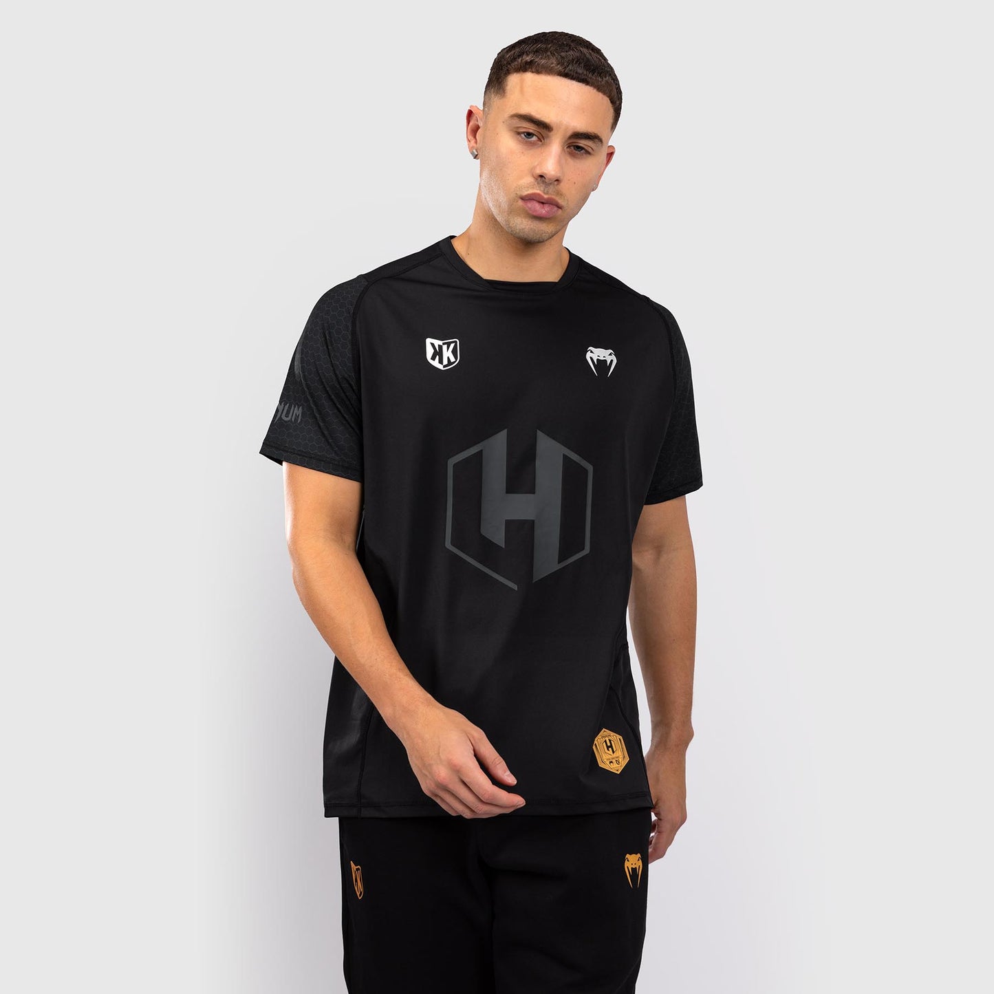 Foot Korner x Venum Hexagon MMA T恤 – 黑色/银色