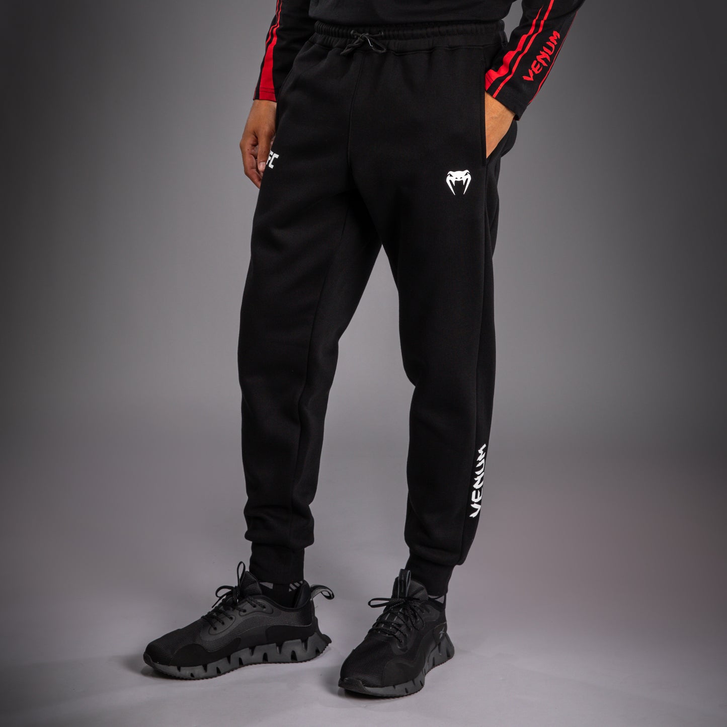 Venum UFC Unity by Venum Authentic Fight Week 男子棉质长裤 - 黑色