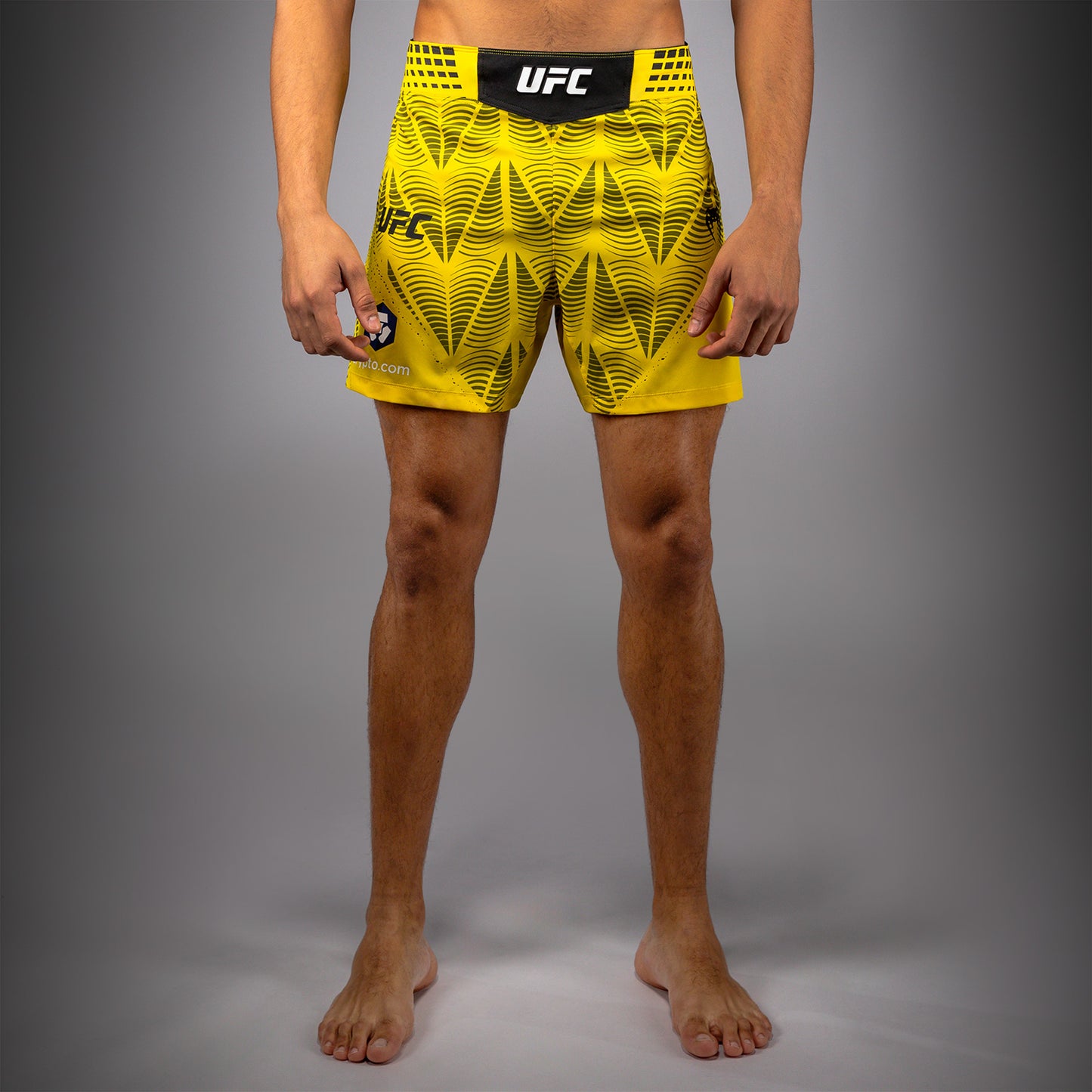 男士UFC Zenith by Venum黄色Authentic格斗短裤Fit格斗短裤