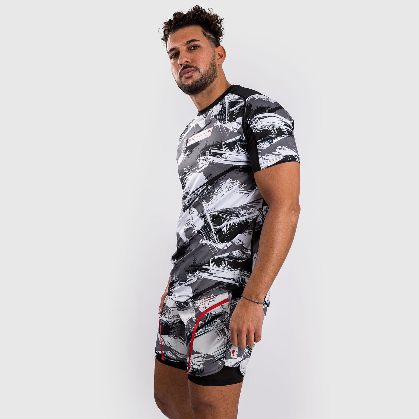Venum Electron 3.0 Dry Tech T恤 – 灰色/红色