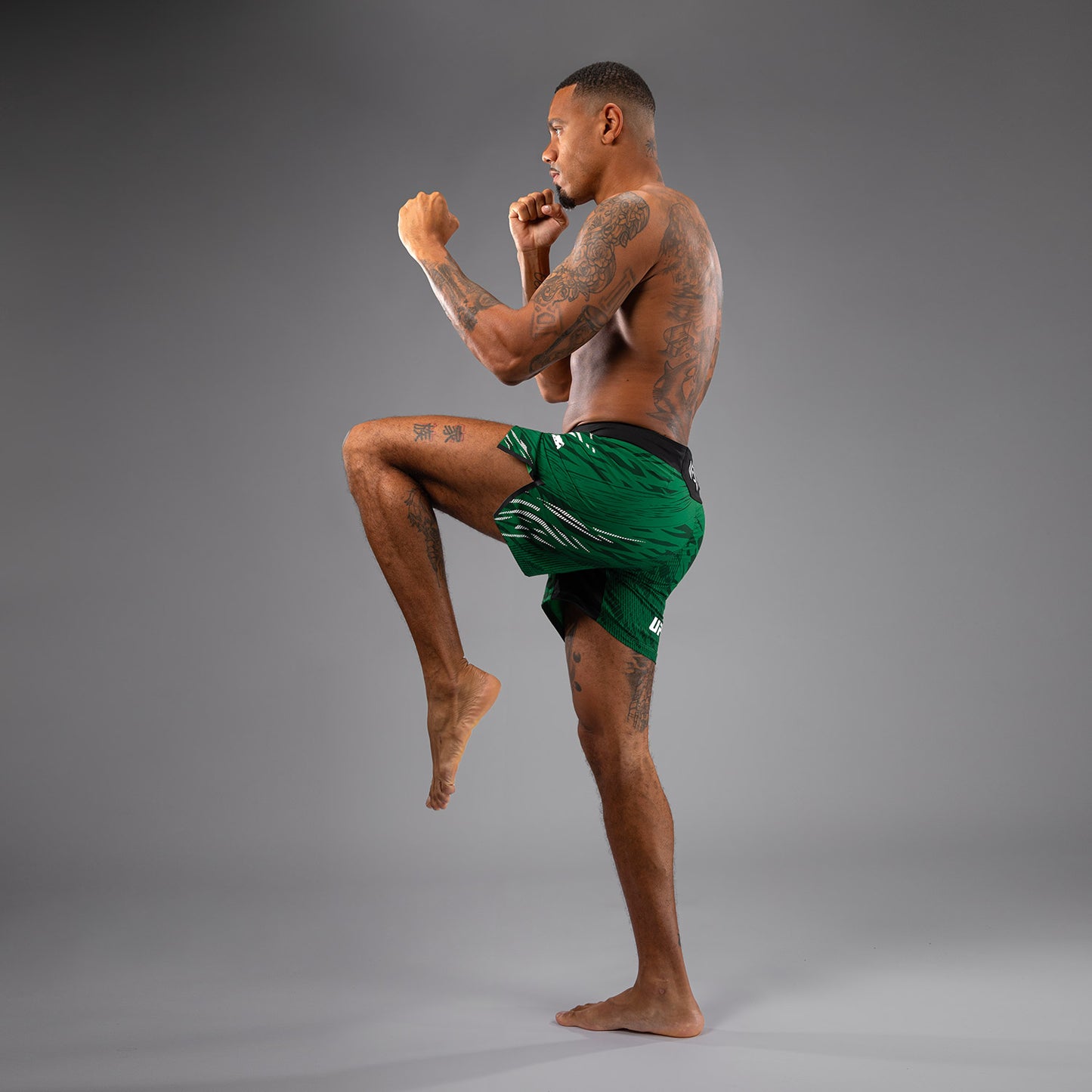 UFC Fusion by Venum Authentic Fight Night 男士格斗短裤 – 短款 – 绿色
