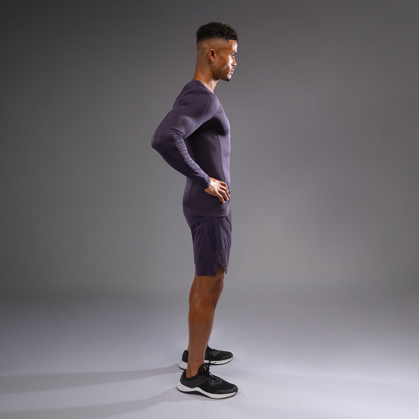 Venum G-Fit Air 男士长袖紧身防磨衣 – 深紫色