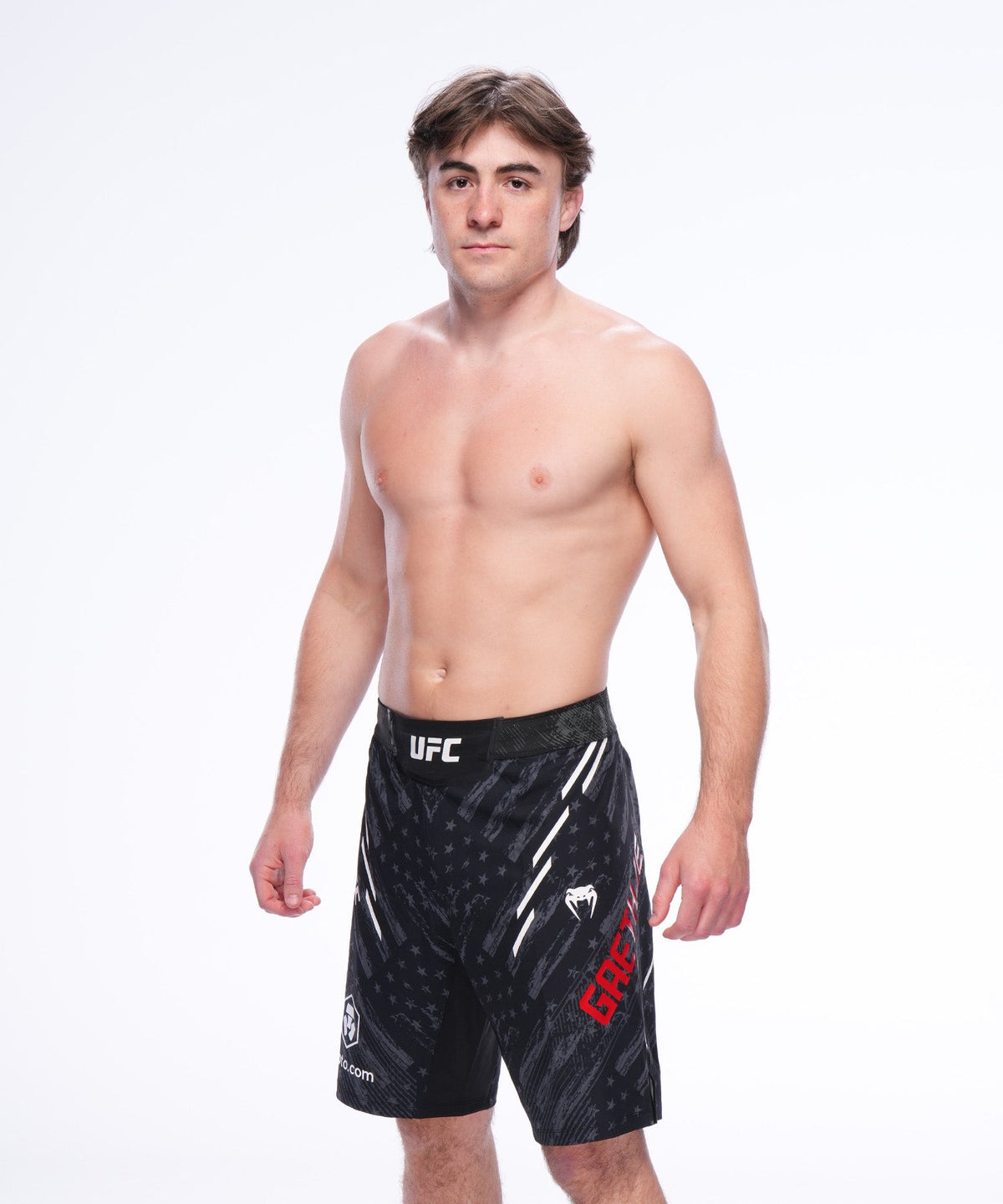 男士Venum UFC Unrivaled格斗短裤 – 黑色Justin Gaethje款