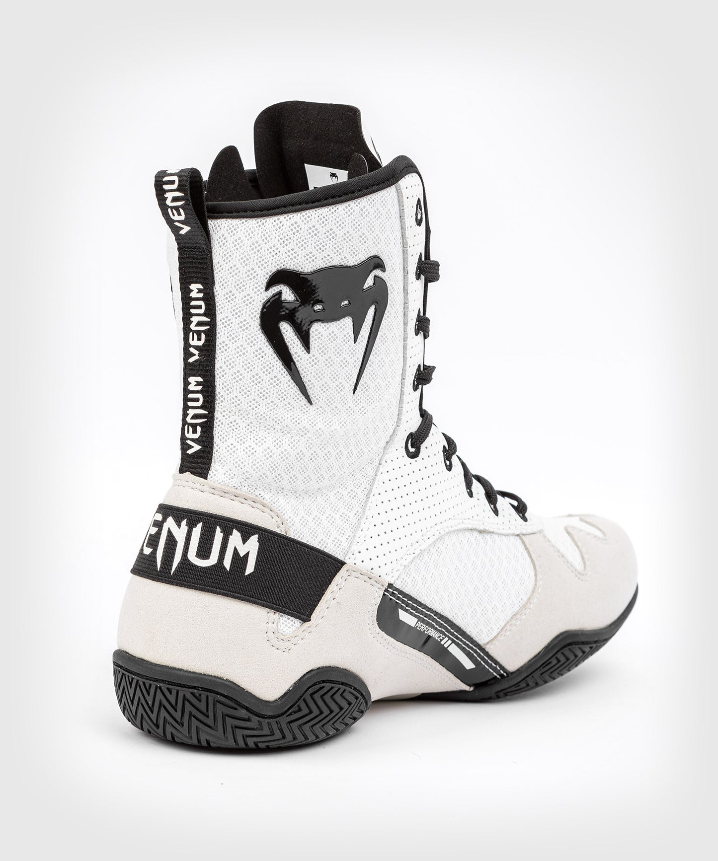 Venum Elite 拳击鞋 – 白色/黑色