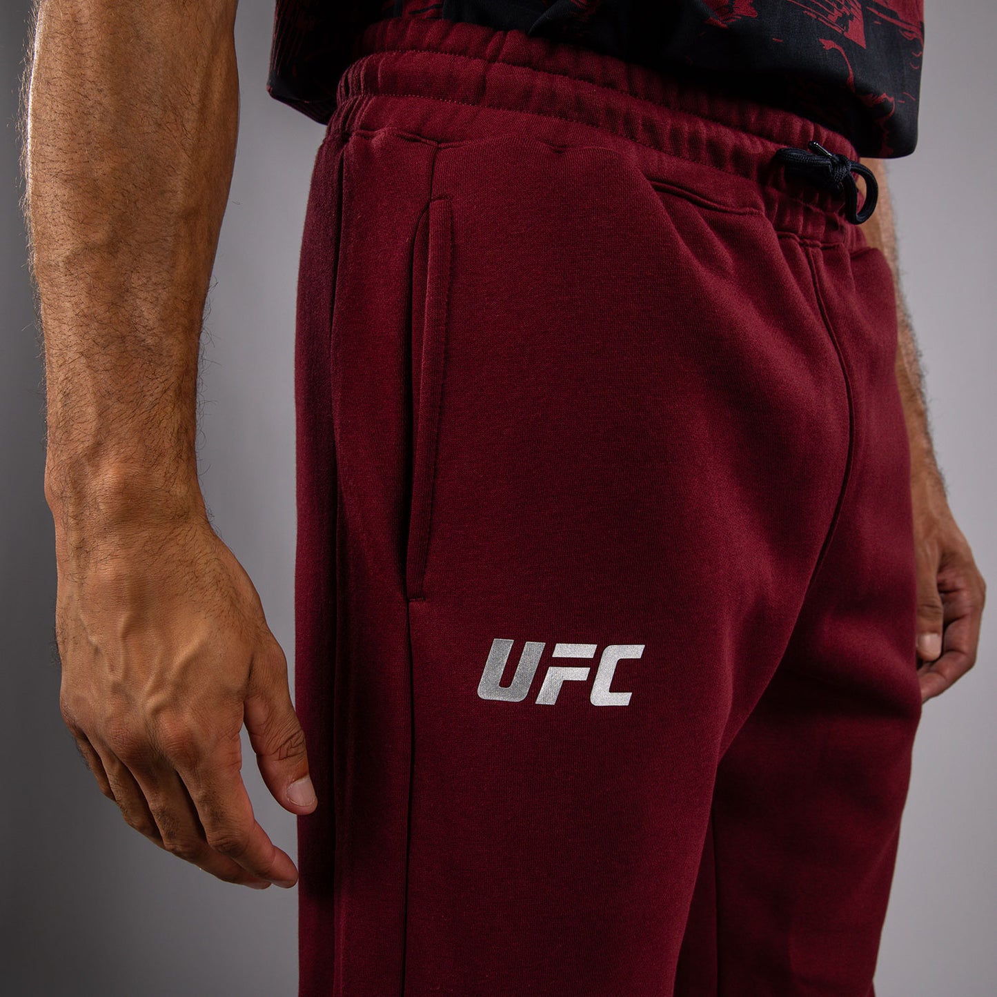 男士Venum UFC Zenith 酒红色正品格斗长裤