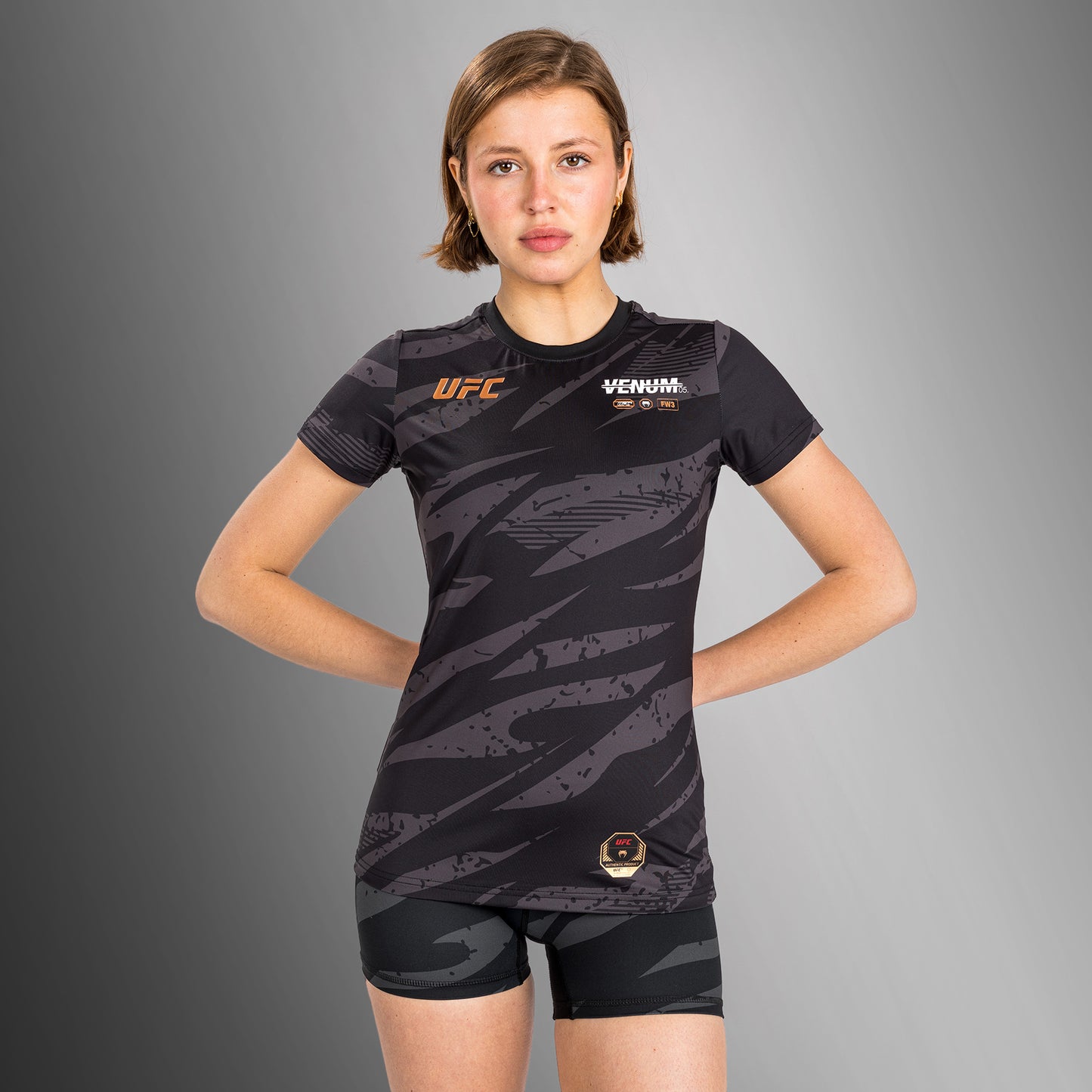 UFC Adrenaline by Venum Fight Week 女士 Dry Tech T恤 – 城市迷彩