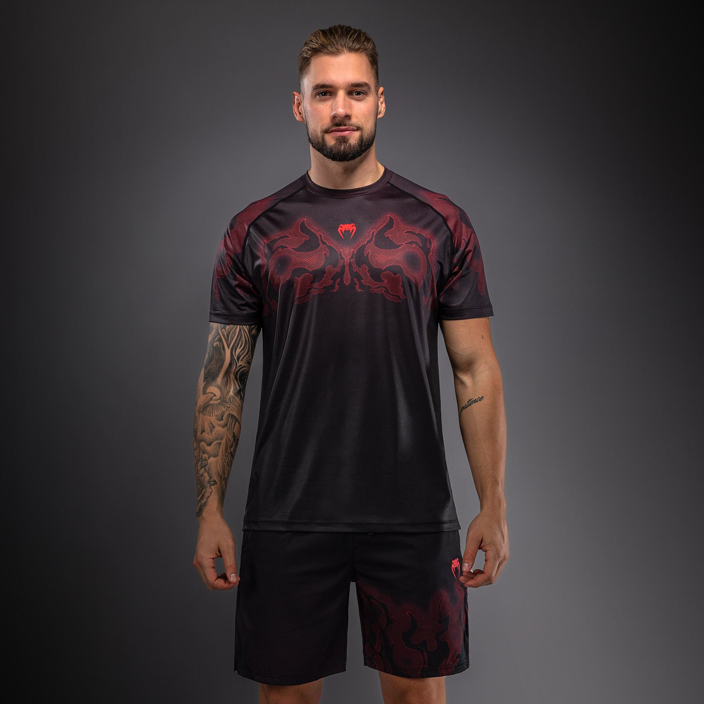 Venum Spectre Dry Tech T恤 – 黑色/红色