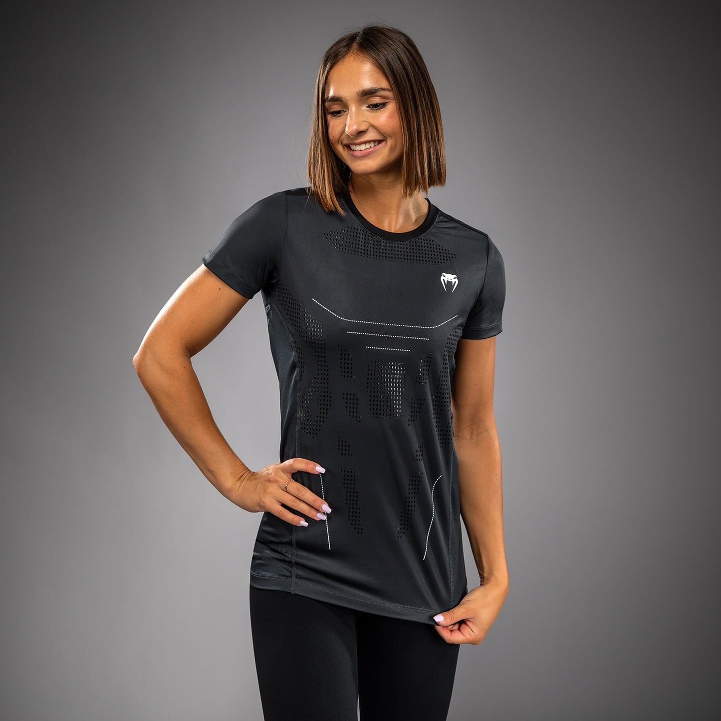 Venum Technical 3.0 女士 Dry Tech T恤 – 风暴灰