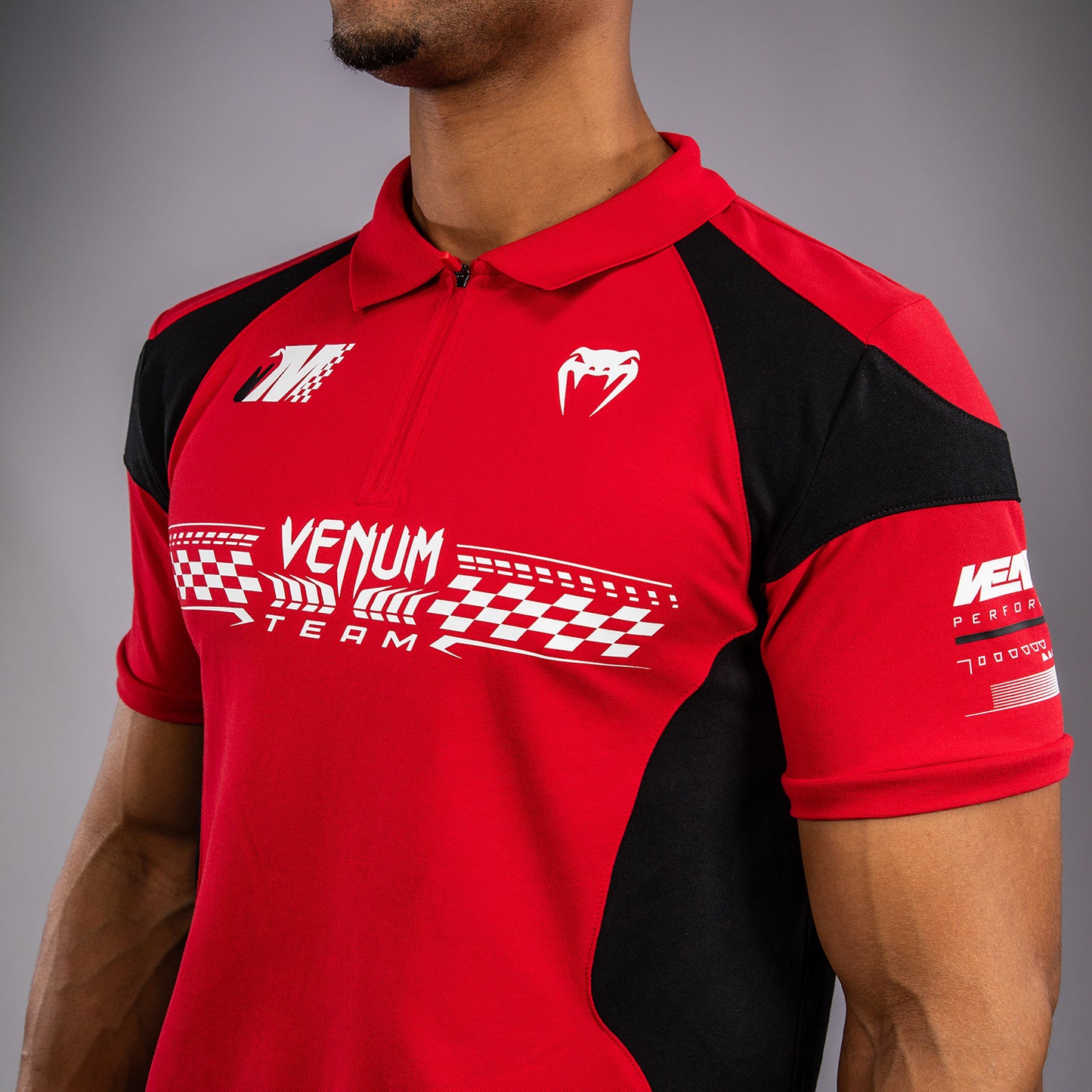 Venum Motorsport 棉质保罗衫 – 赛车红