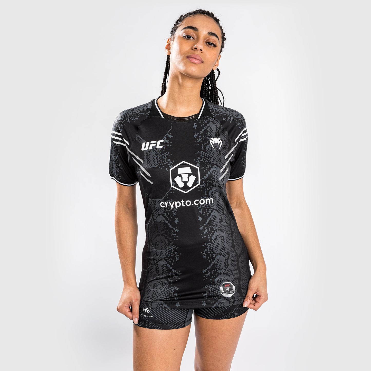 UFC Adrenaline by Venum Authentic Fight Night 女士款出场球衣 – 黑色