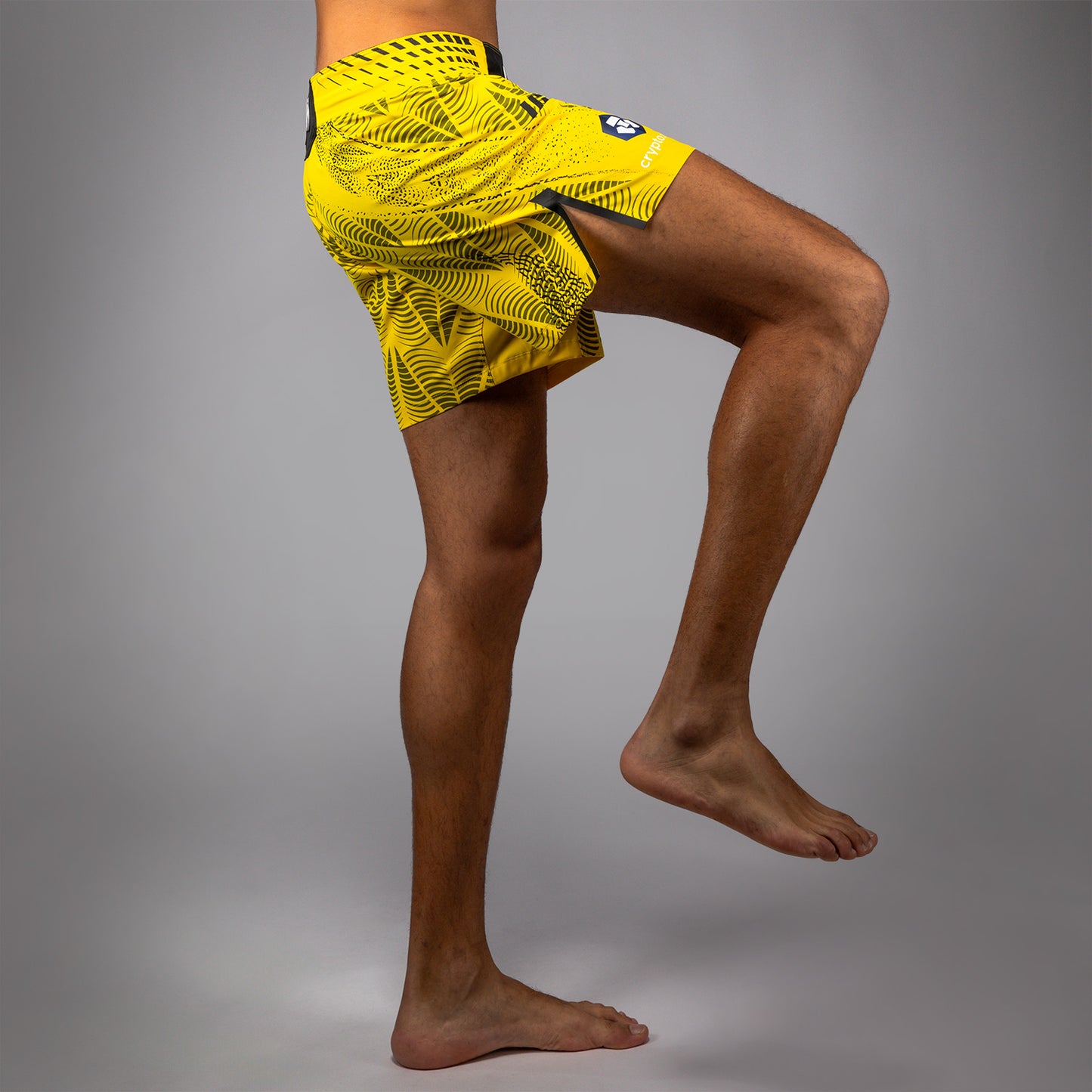 男士UFC Zenith by Venum黄色Authentic格斗短裤Fit格斗短裤