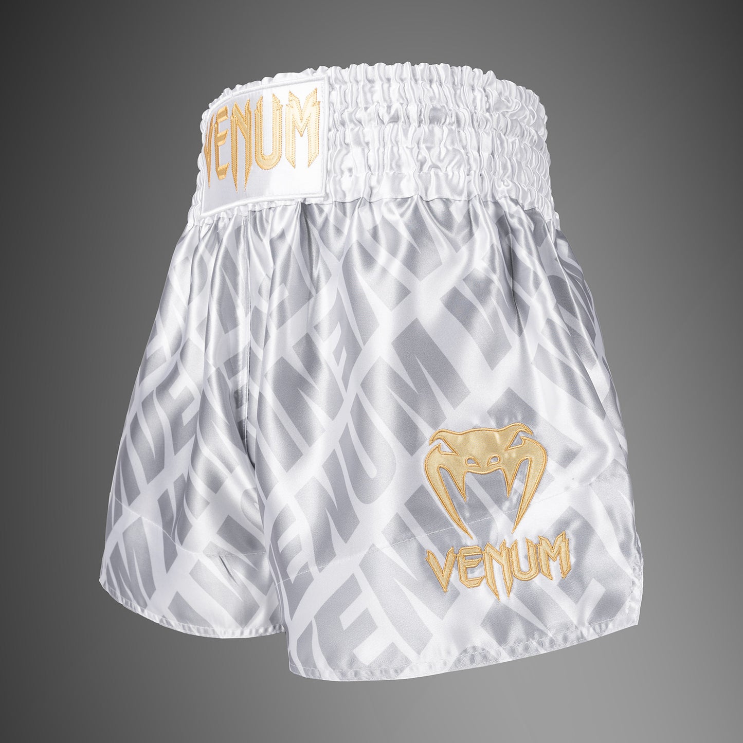 Venum Contender XT 泰拳短裤 – 白色/银色