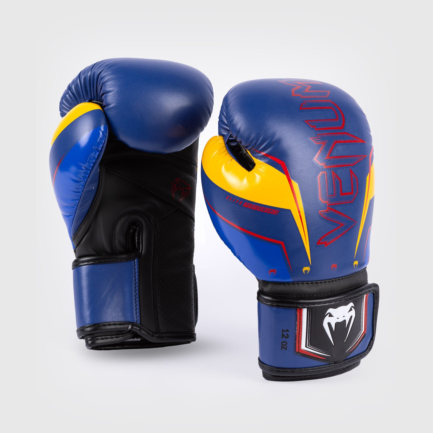 Venum Elite Evo 拳击手套 – 蓝色/黄色
