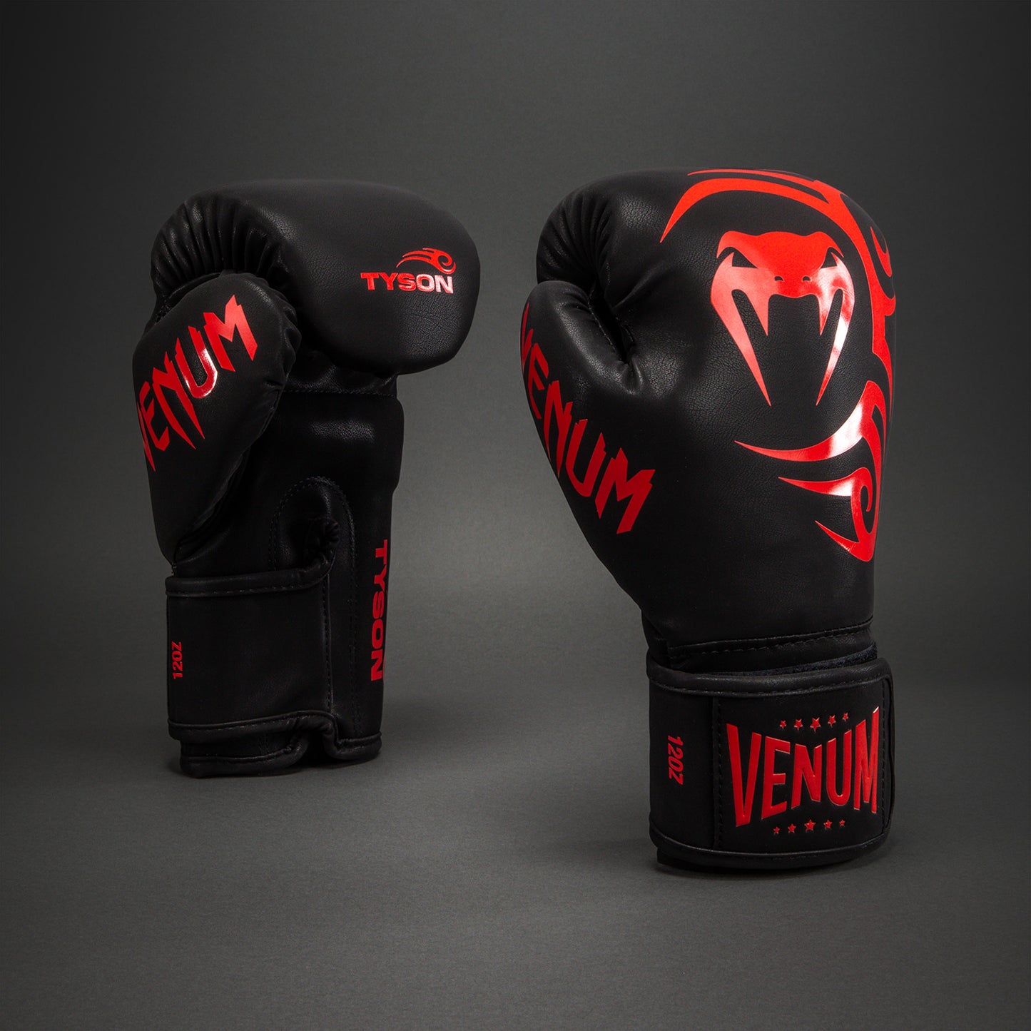 Venum Mike Tyson Replica 拳击手套 – 黑色/红色