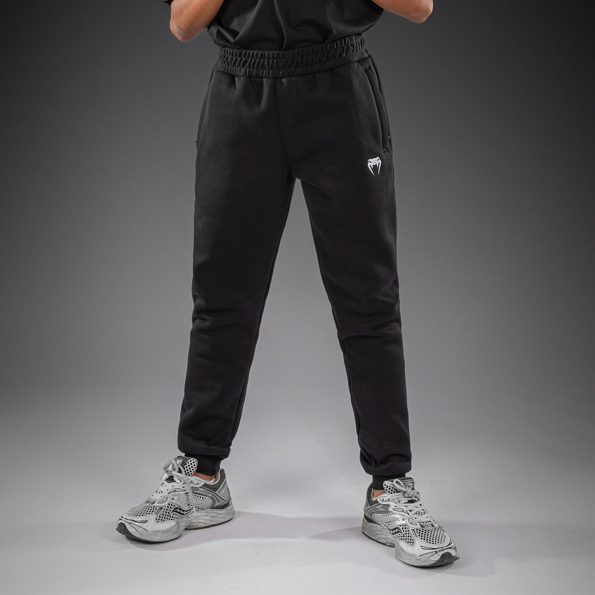 Venum Attack Fleece & Weave 儿童慢跑裤 - 黑色
