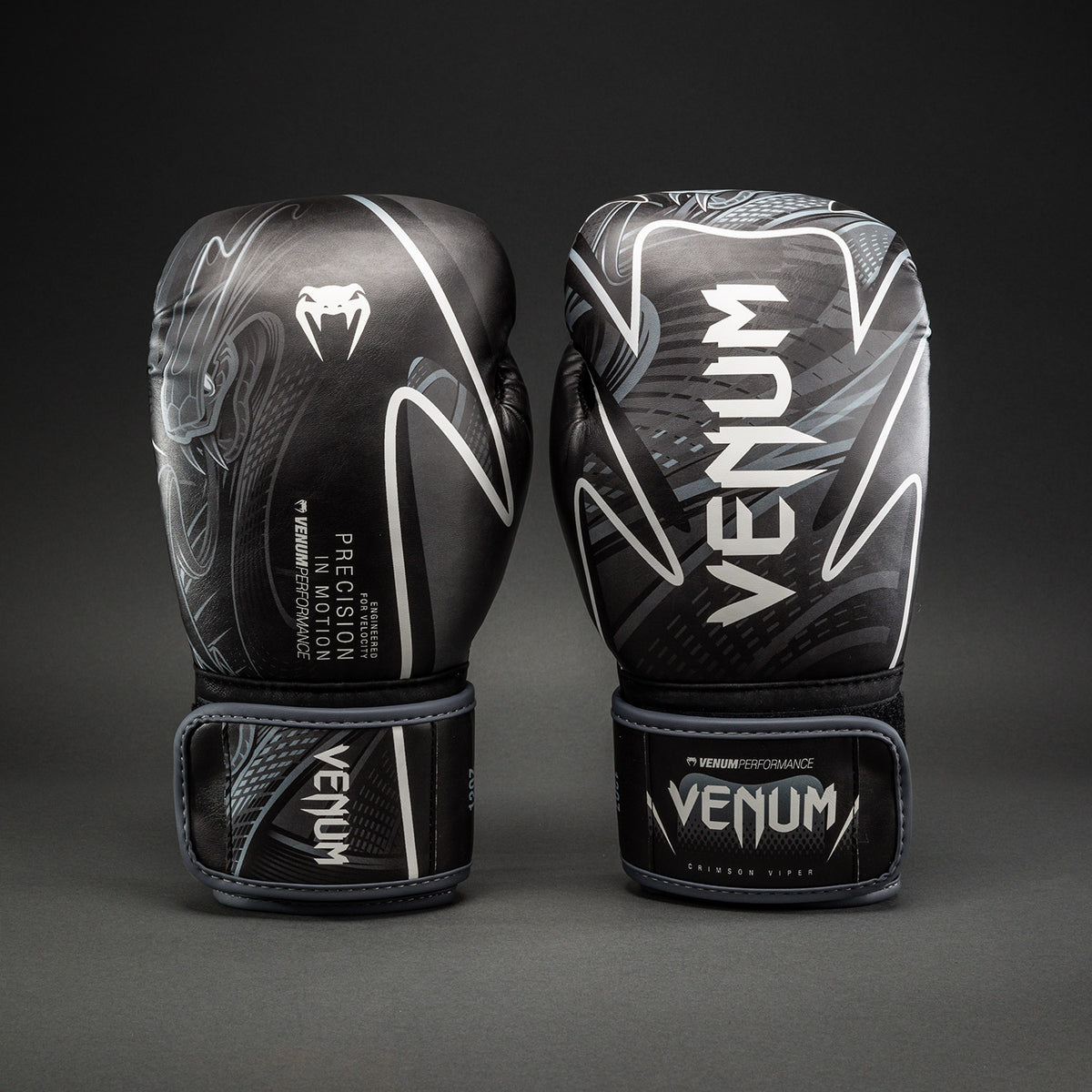 Venum Crimson Viper 2.0 Impact 拳击手套 - 黑色/灰色