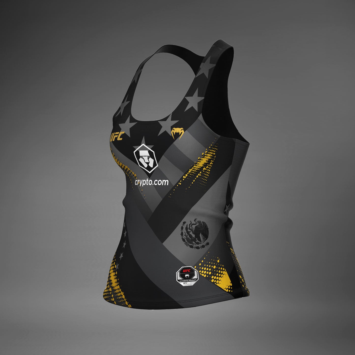 Women’s UFC Unrivaled by Venum 黑色Julianna Peña运动长款内衣