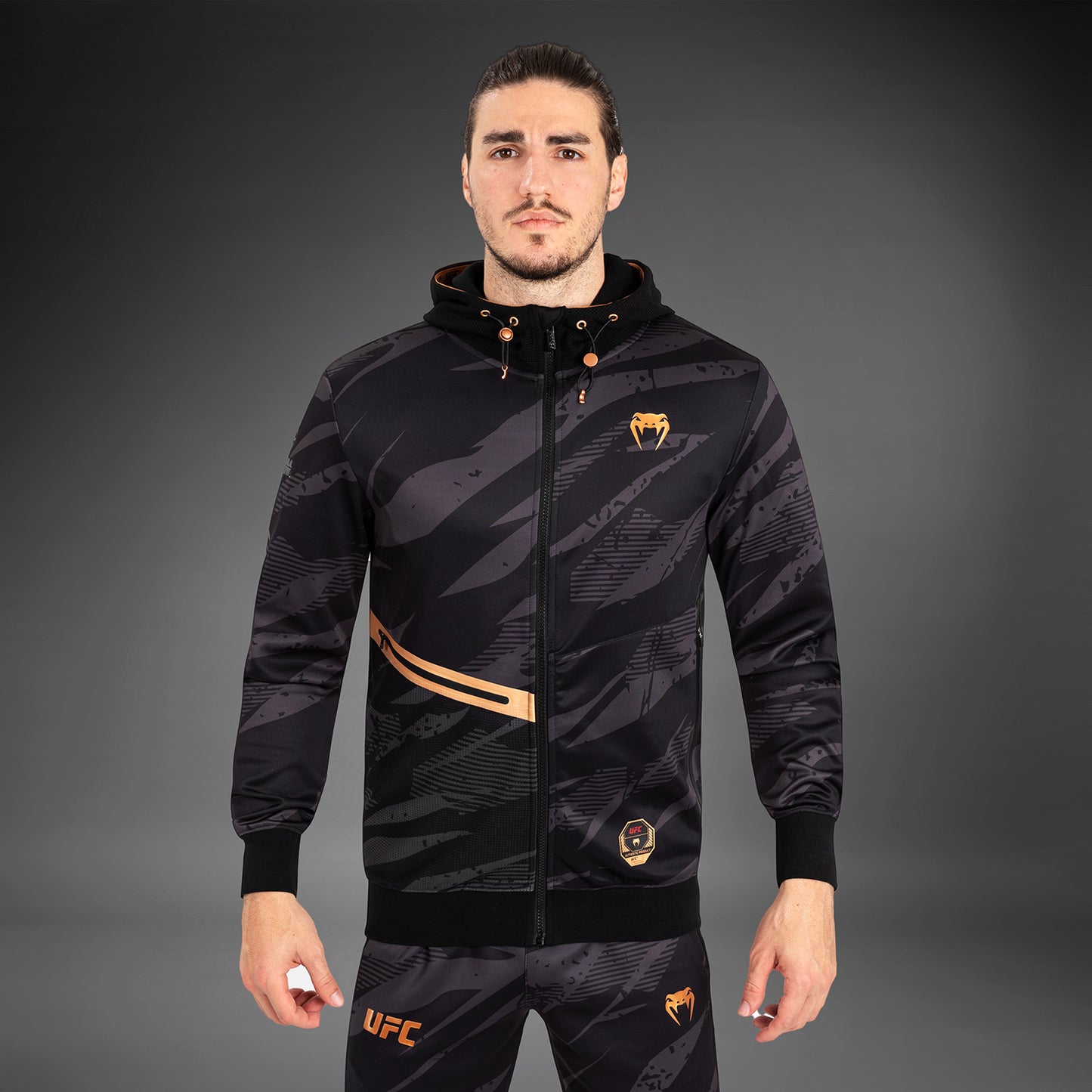 UFC Adrenaline by Venum Fight Week 男士拉链连帽衫 – 城市迷彩